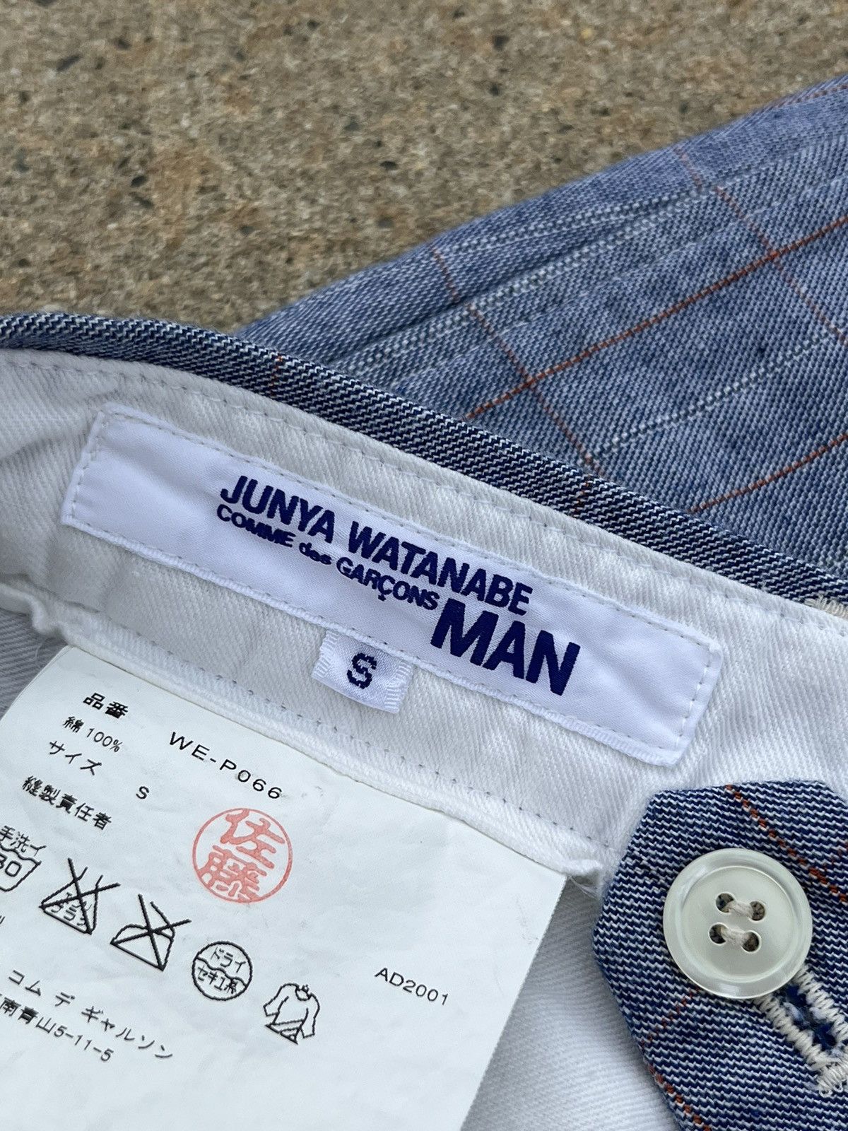 Comme des Garcons SS2001 Junya Watanabe X Comme Des Garcons Checked Shorts Size US 30 / EU 46 - 7 Thumbnail