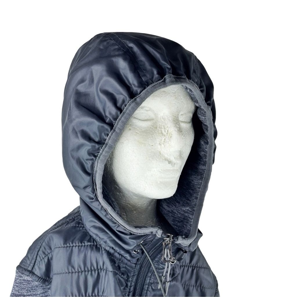 New Balance NEW BALANCE Women's Black & Charcoal Fleece Hoodie Jacket S Size S / US 4 / IT 40 - 3 Thumbnail