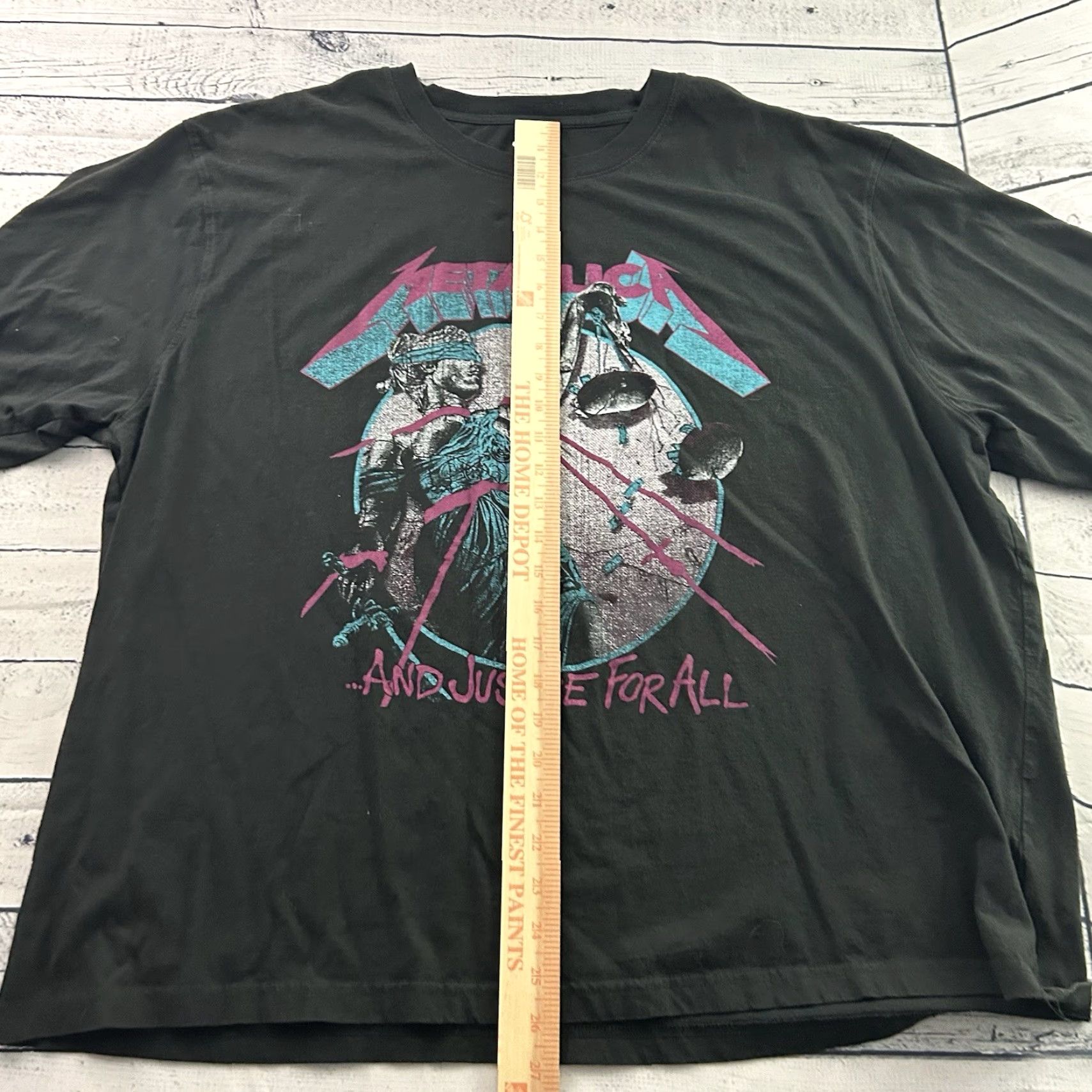 Old Navy Metallica And Justice For All Old Navy Short Sleeve T-Shirt Men's 2XL Black Size US XXL / EU 58 / 5 - 3 Thumbnail