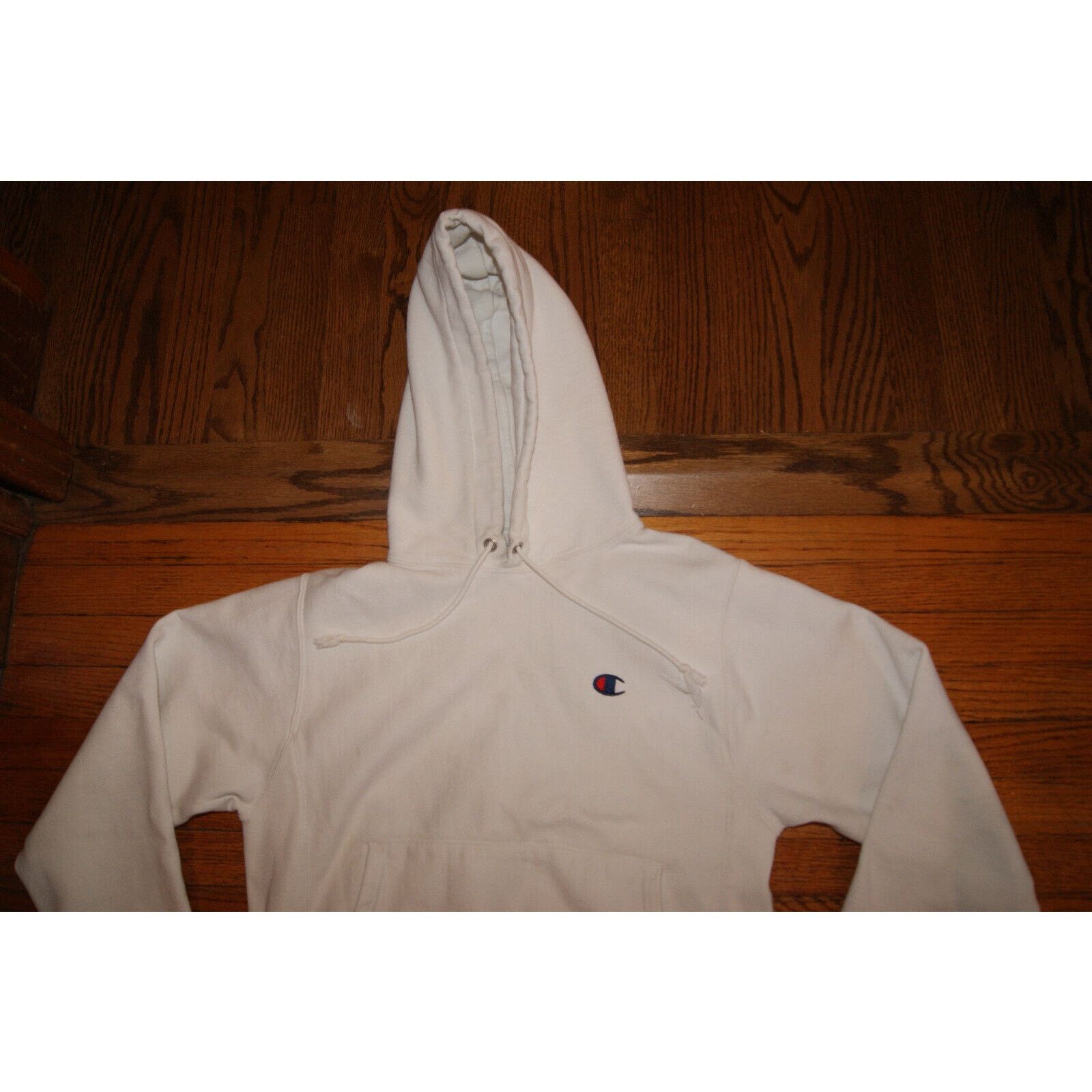 Champion Champion Reverse Weave White Small Hoodie Sweatshirt Blank Size US S / EU 44-46 / 1 - 1 Thumbnail