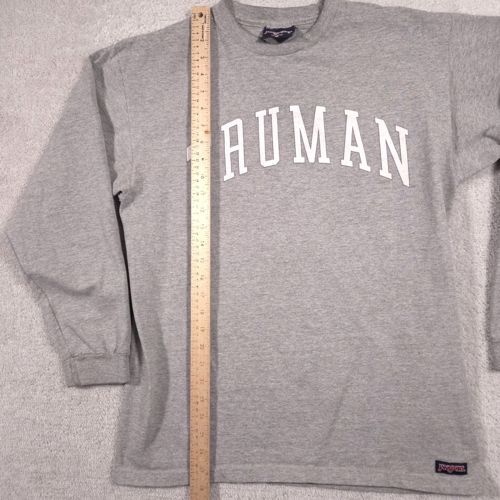 Jansport VINTAGE JanSport Truman Bulldogs Shirt Mens Medium Gray Long Sleeve College Tee USA Size US M / EU 48-50 / 2 - 7 Thumbnail