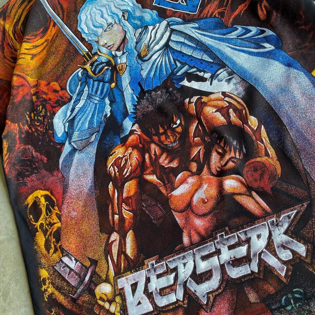 Japanese Brand × Vintage Berserk Aop Bootlegtee Size US XL / EU 56 / 4 - 3 Thumbnail