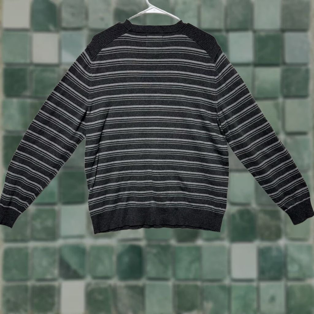 The North Face The North Face Sweater Mens Gray Striped Crew Neck Cotton Blend M LS Size M Crewneck Men Size US M / EU 48-50 / 2 - 1 Thumbnail