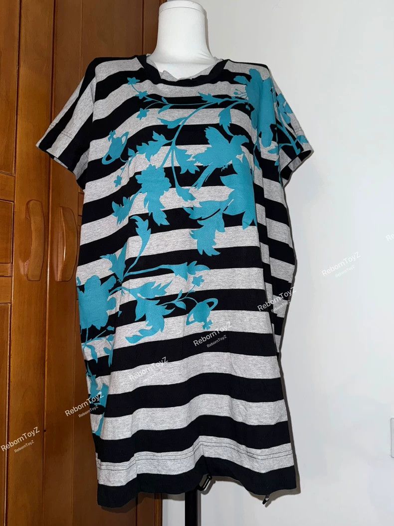 Vivienne Westwood Vivienne Westwood A black and blue striped dress Size M / US 6-8 / IT 42-44 - 2 Thumbnail