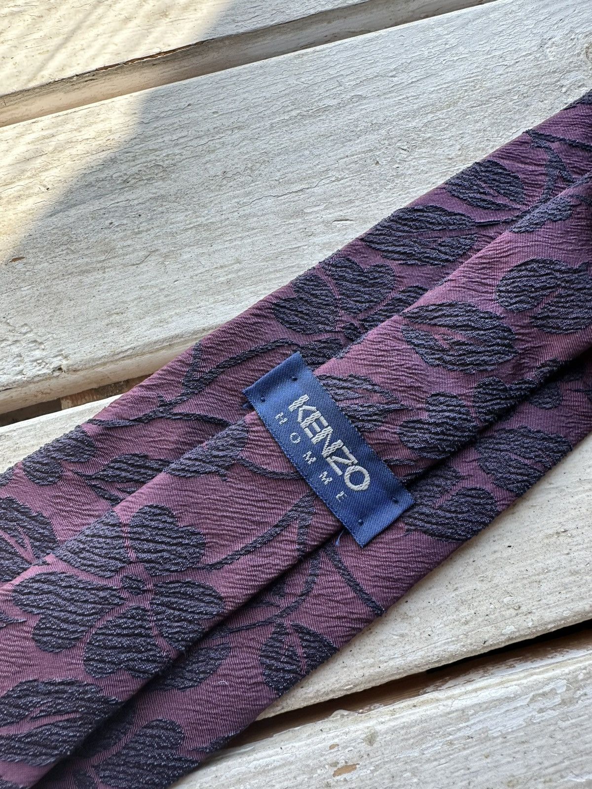 Designer 🚨Vintage KENZO tie Flower style monogram old money luxury Size ONE SIZE - 3 Thumbnail