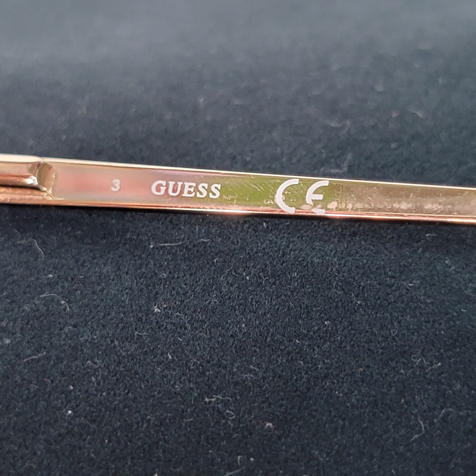 Guess Guess Eyeglasses Gold Glitter / Black Frames 56/14 145 Size ONE SIZE - 7 Thumbnail
