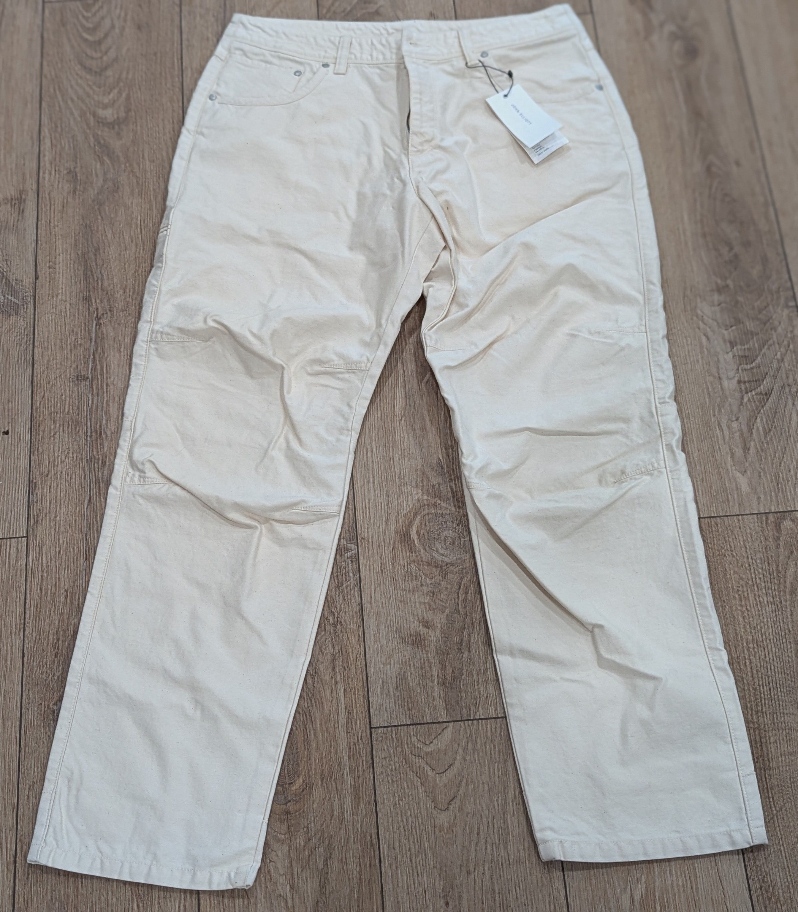 John Elliott JOHN ELLIOTT "Emillio" Cotton Work Pants Natural Large Size US 34 / EU 50 - 1 Thumbnail