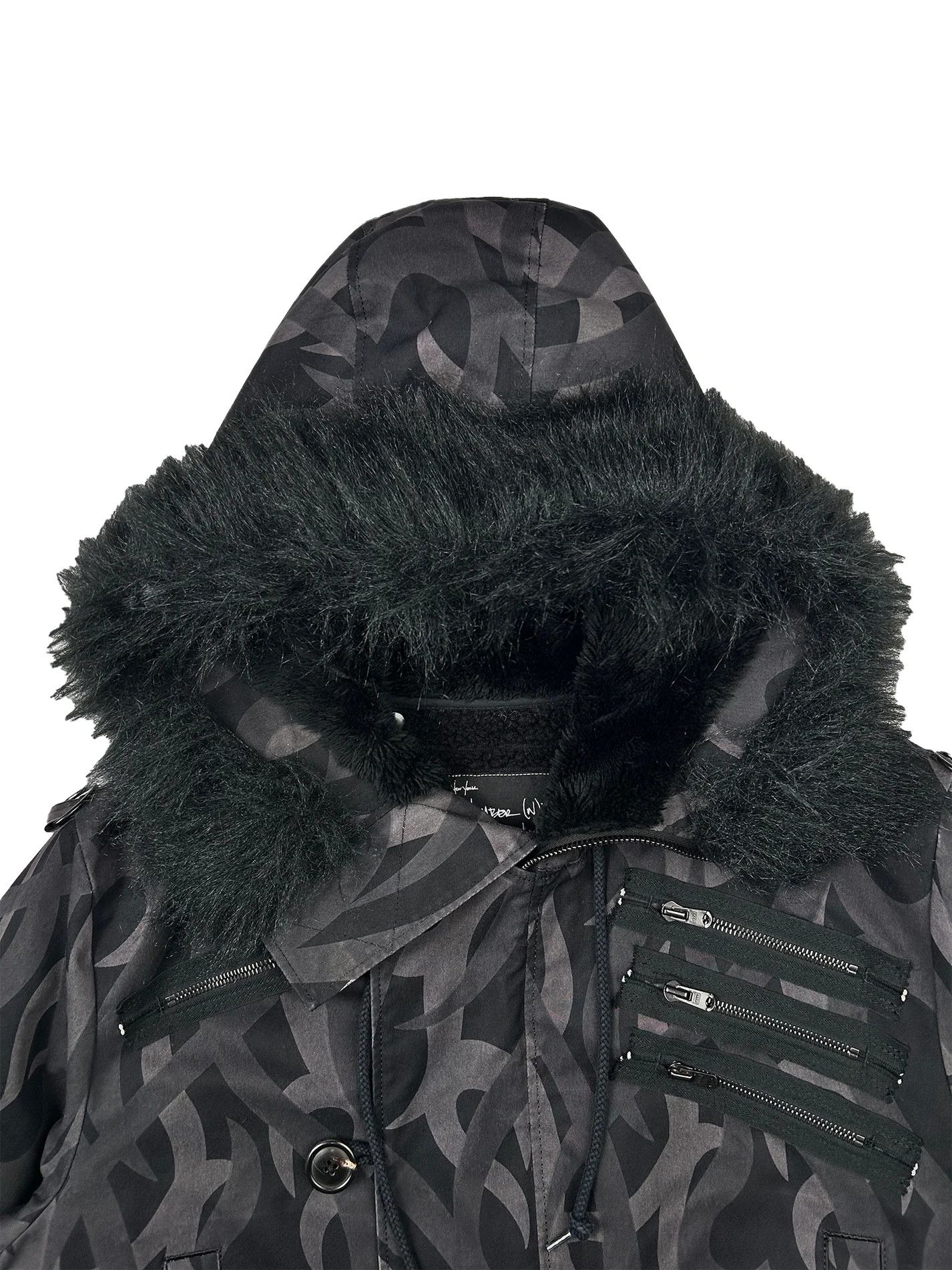 Number (N)ine AW2004 Tribal Hearts Bondage Parka Size US XL / EU 56 / 4 - 3 Thumbnail