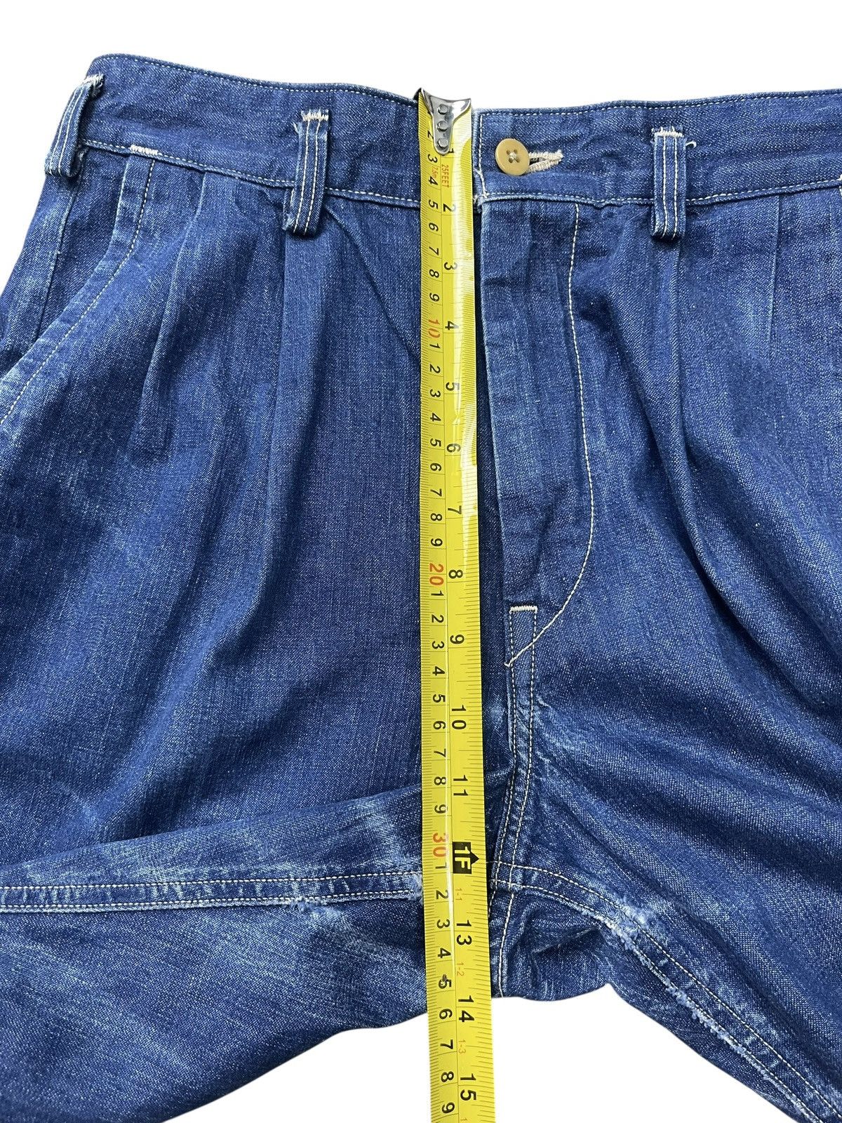Orslow Orslow Jeans Short Denim Streetwear Size 29" - 13 Thumbnail