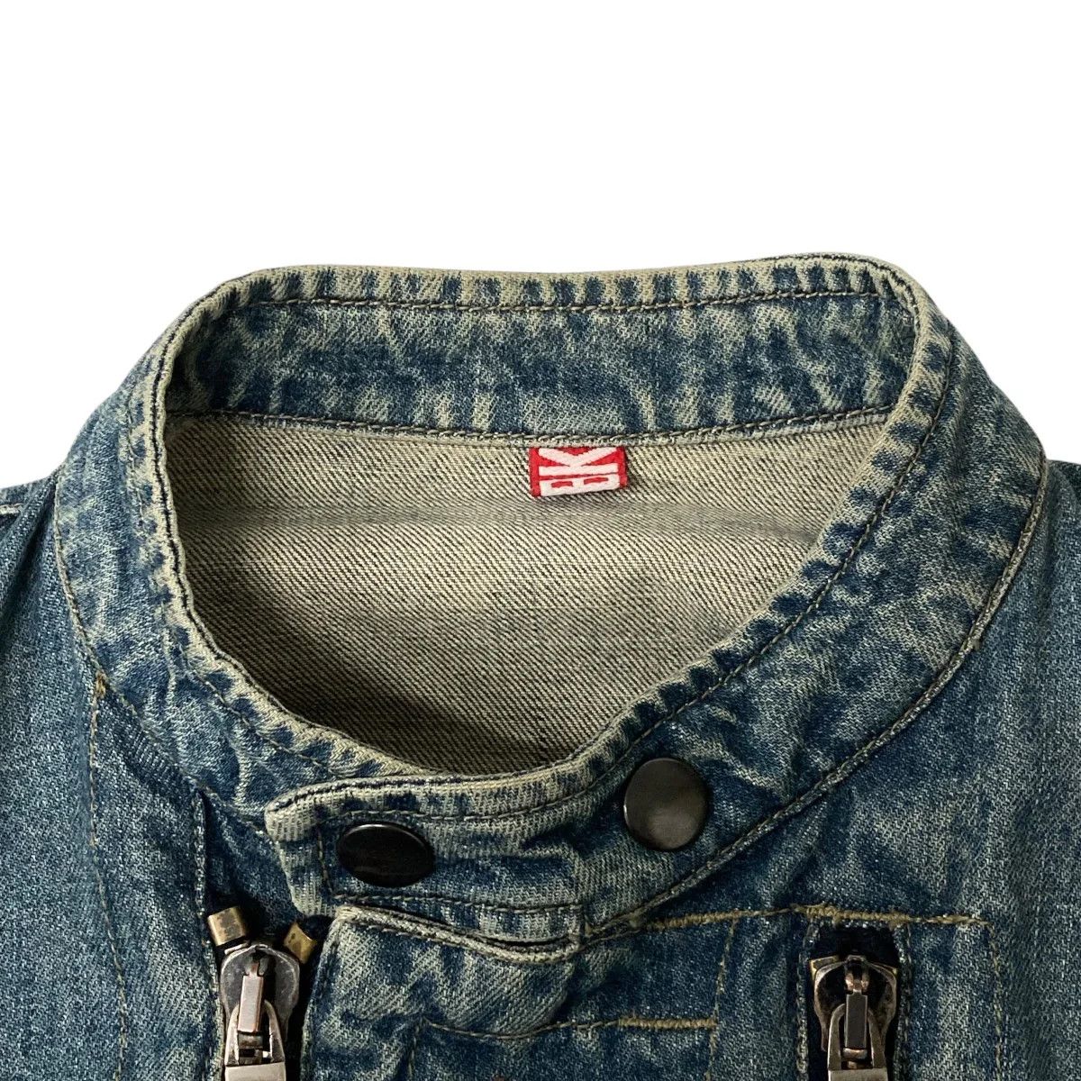 Dirk Bikkembergs Multi Zip Denim Riders Jacket Size S / US 4 / IT 40 - 4 Thumbnail