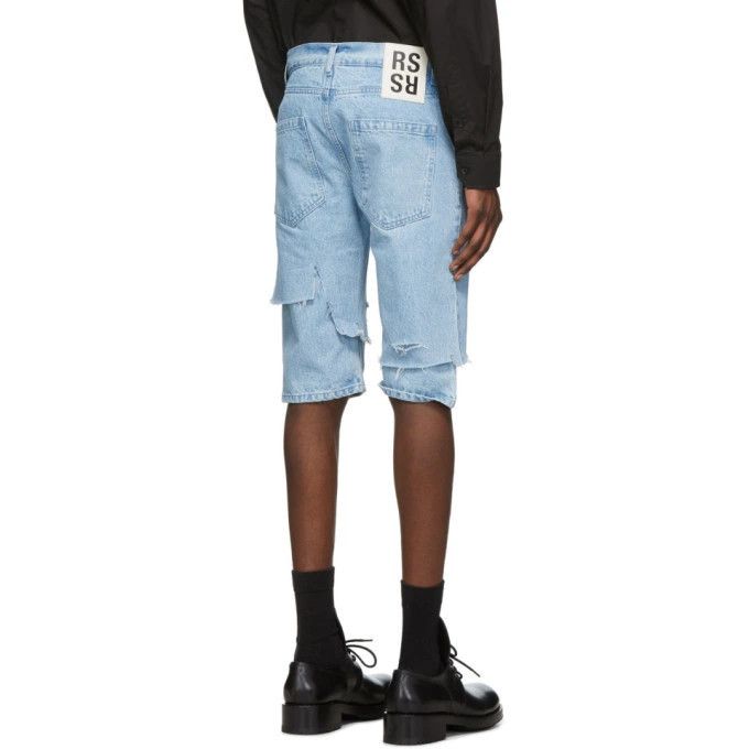 Raf Simons o1y0325 Denim Short in Blue Size US 33 - 4 Thumbnail