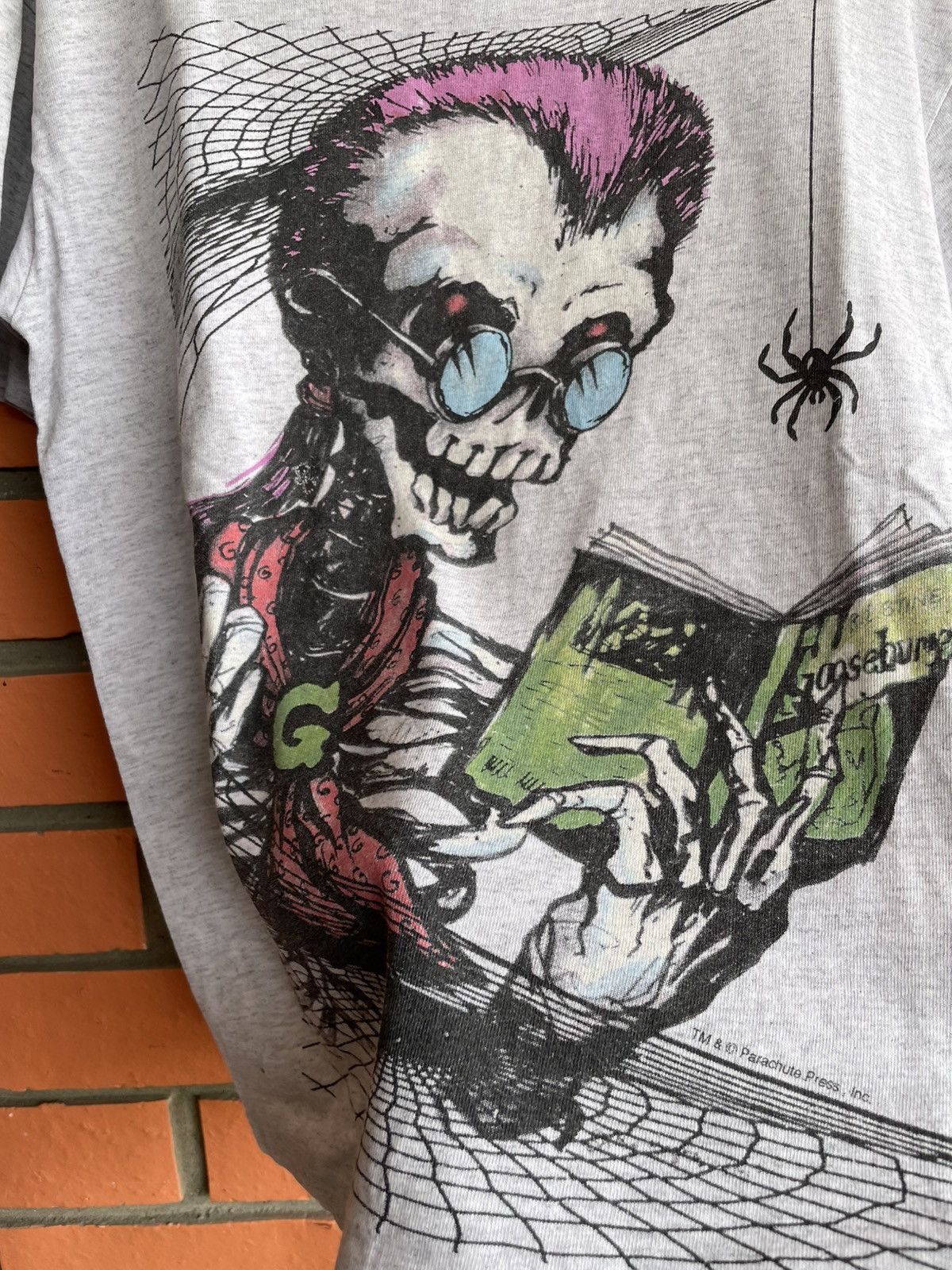 Expert Horror Vintage 90’s Goosebumps promo horror movie skeleton Boxy L Size US L / EU 52-54 / 3 - 9 Thumbnail