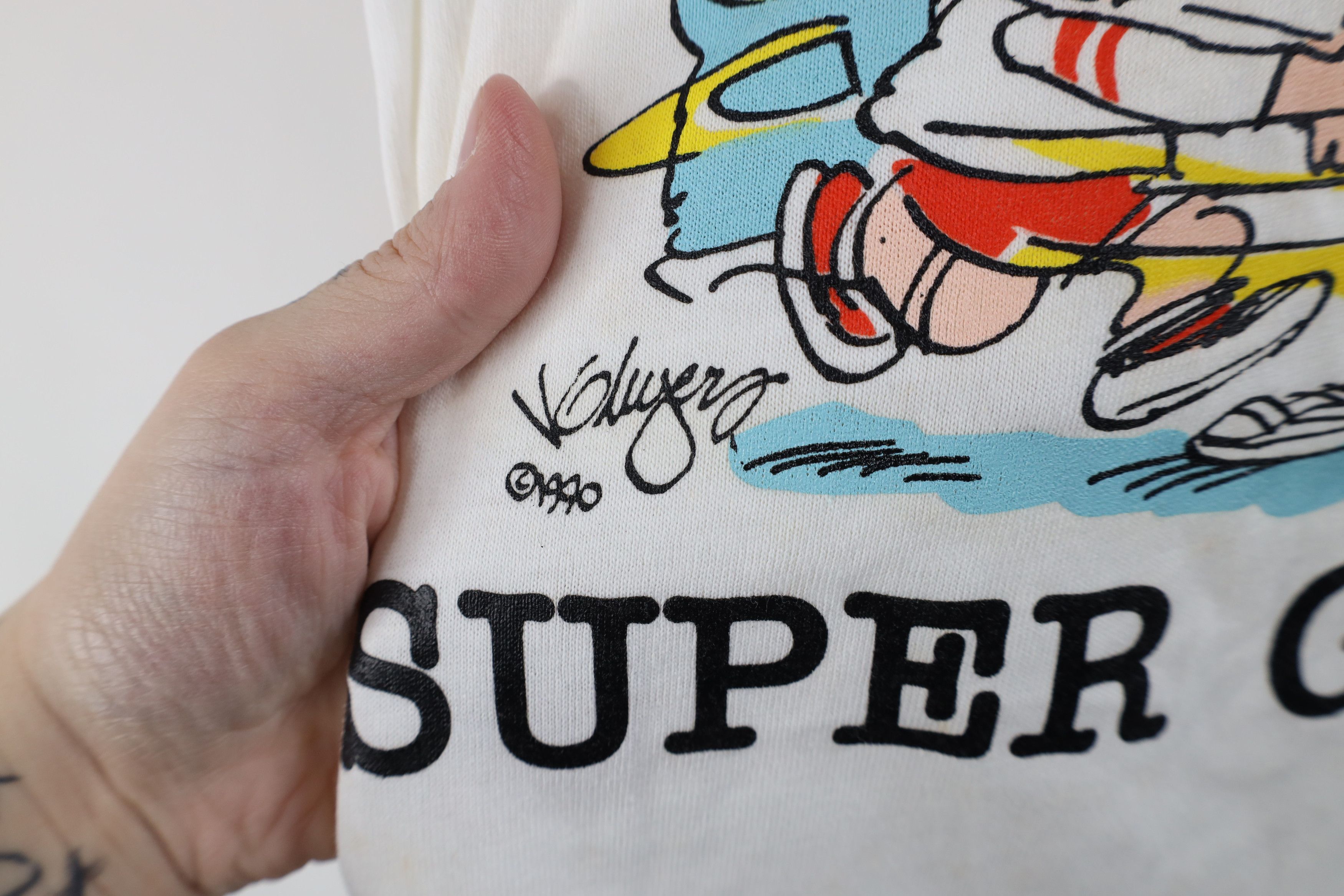 Vintage Deasdtock Vintage 90s Super Grandma Cartoon T-Shirt USA Size L / US 10 / IT 46 - 5 Thumbnail