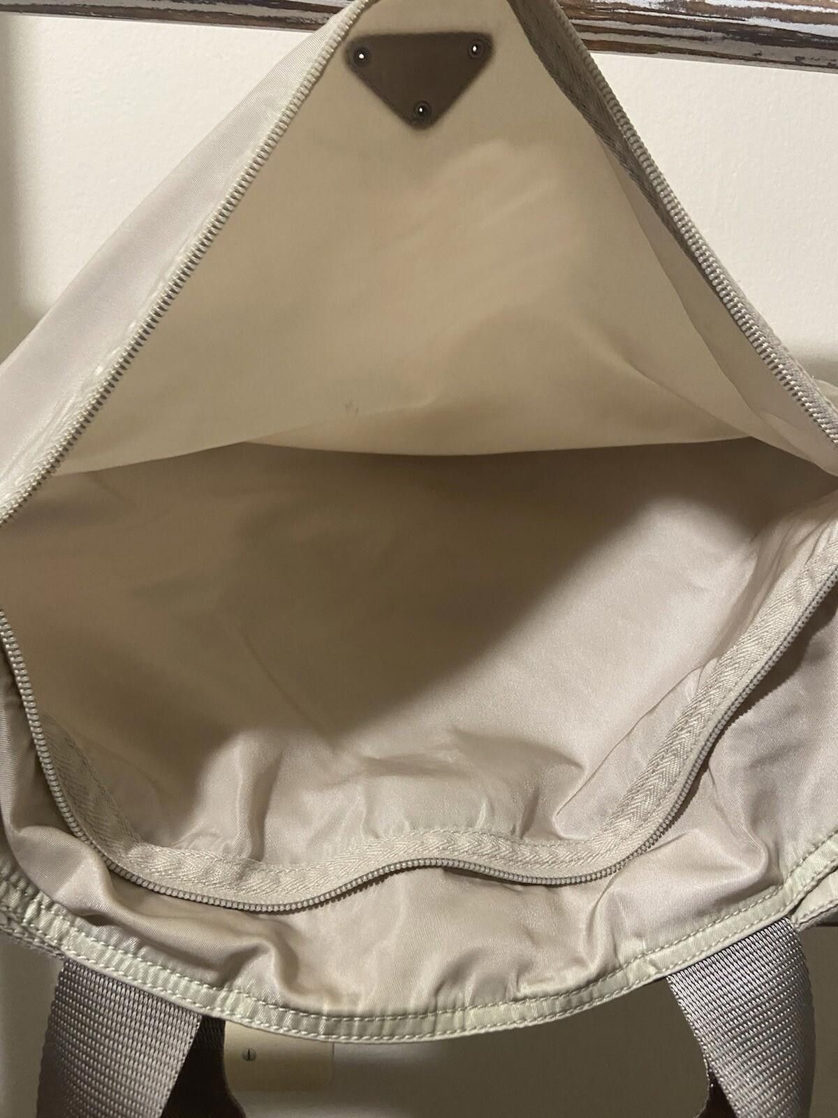 Prada Prada faded gray “mint” slim nylon tote bag, fair condition Size ONE SIZE - 12 Thumbnail