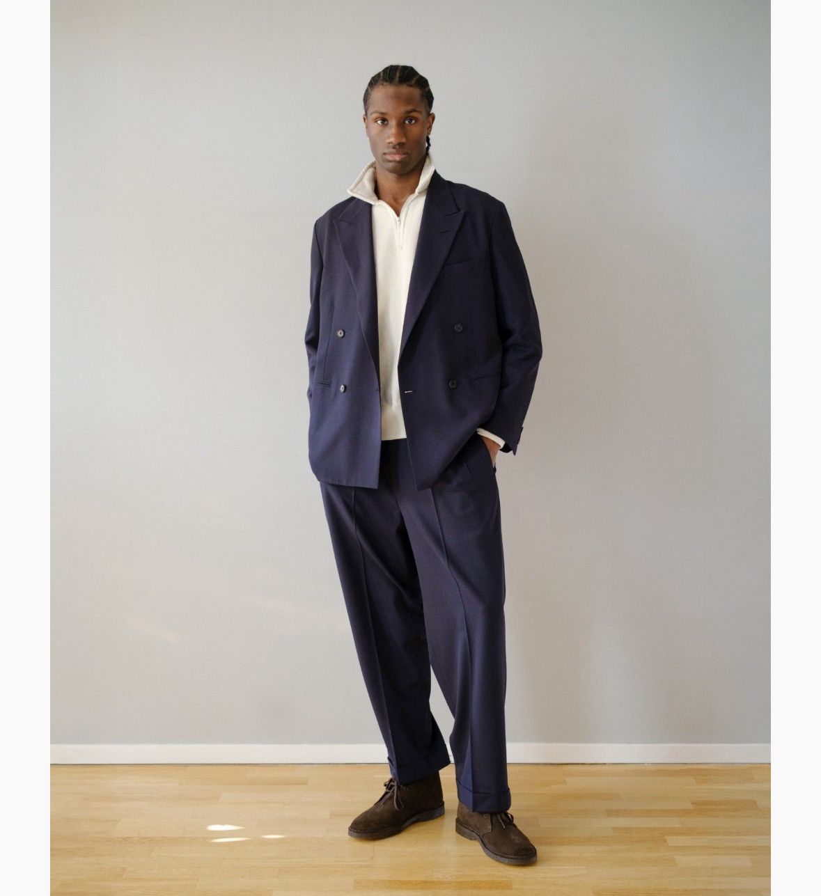 A.PRESSE A.presse Wool Trousers Size 52R - 2 Thumbnail