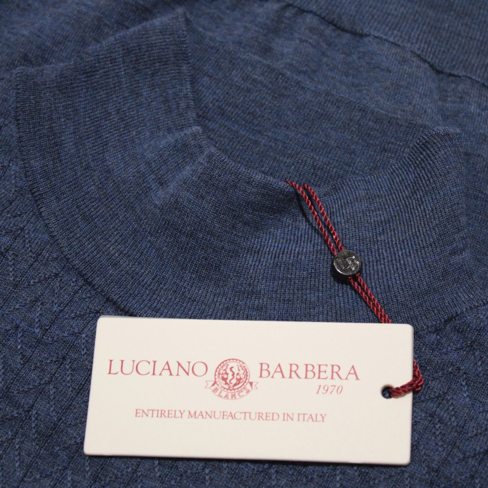 Luciano Barbera Luciano Barbera Sweater Size US M in Blue Size US M / EU 48-50 / 2 - 1 Thumbnail