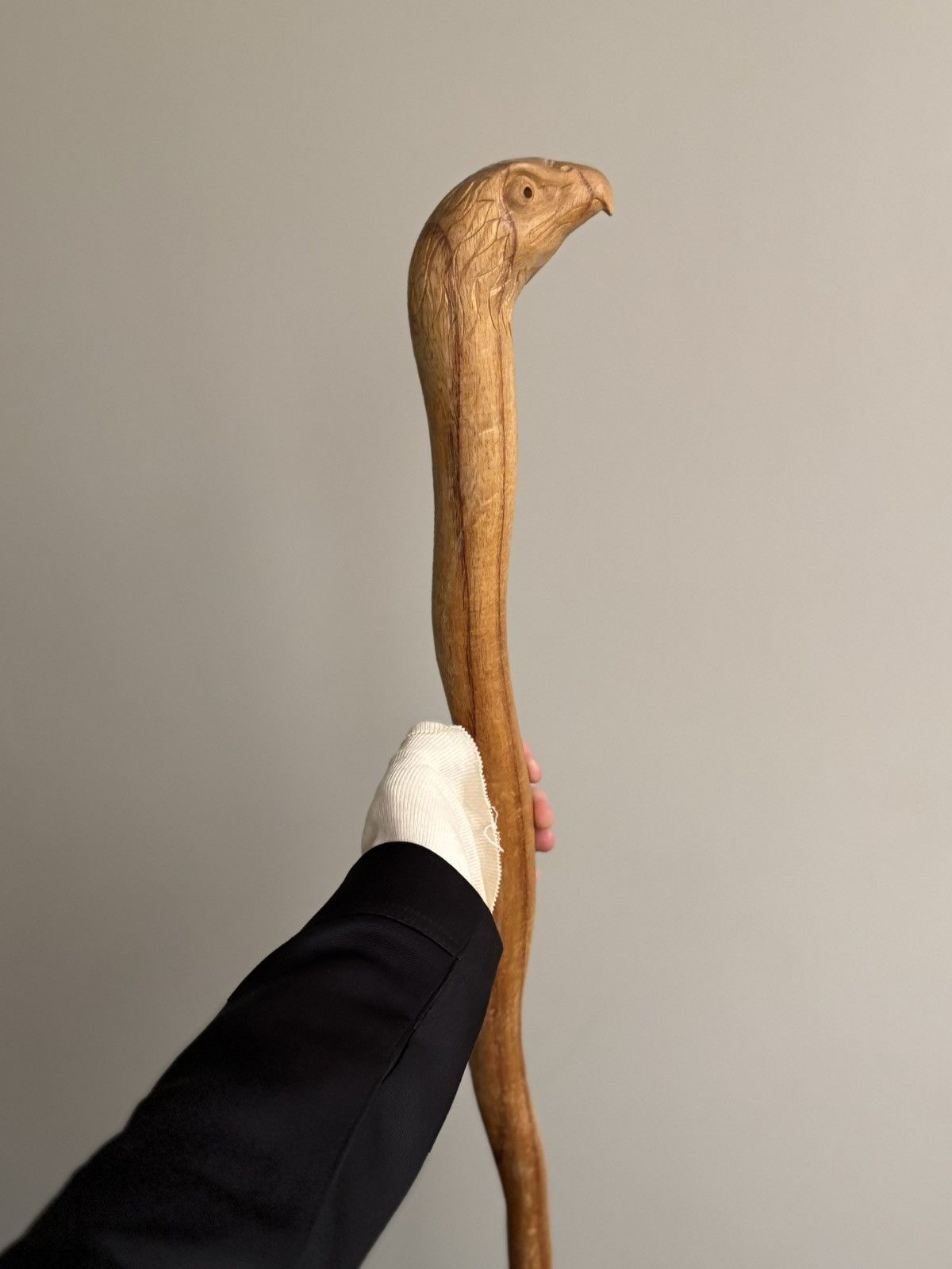 Harley Davidson × Vintage Vintage Wood Cane Hand Carved Eagle 1970s Walking Stick Size ONE SIZE - 5 Thumbnail