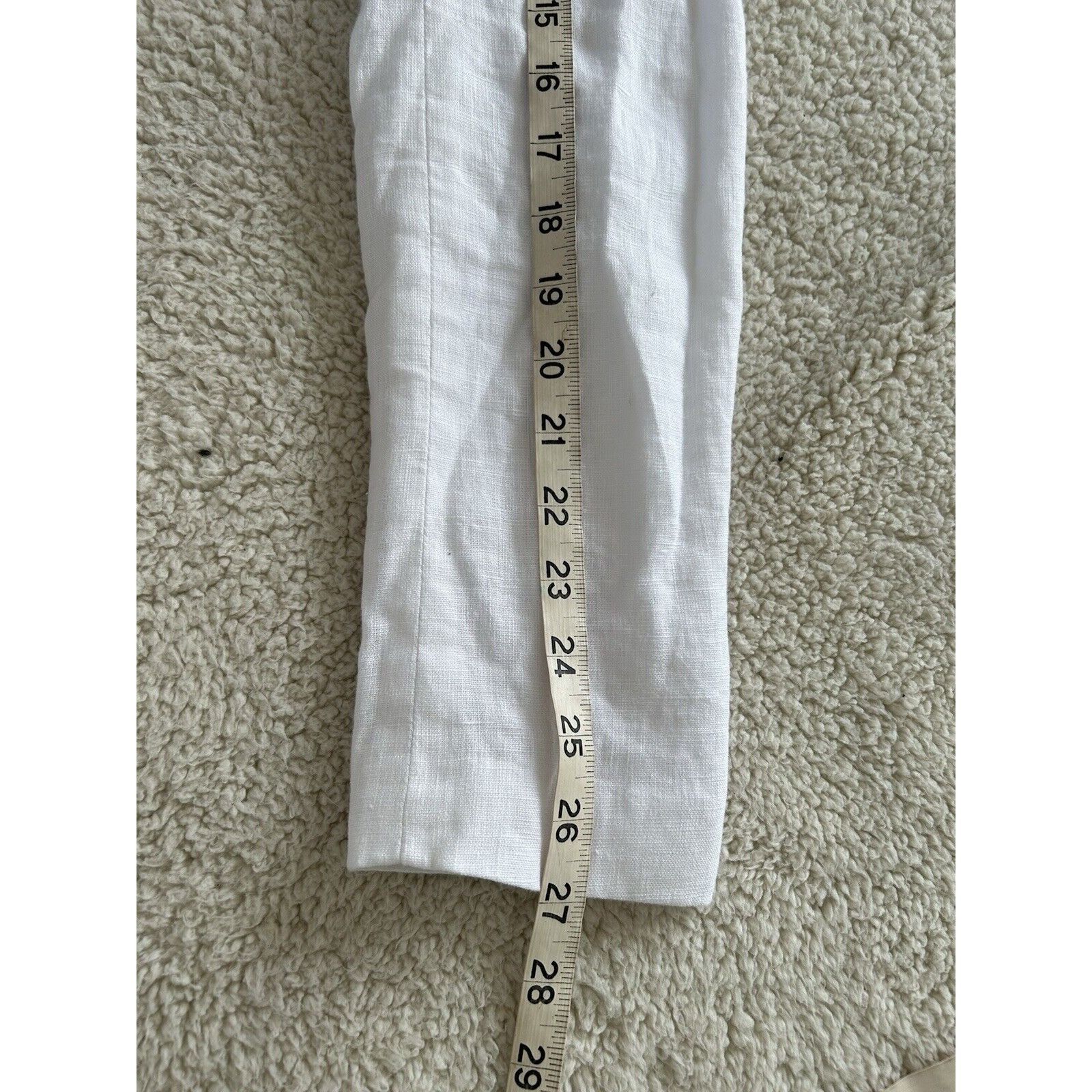 Madewell Madewell The Sutter Cropped Blazer 100% Linen White Size XS Size XS / US 0-2 / IT 36-38 - 12 Thumbnail