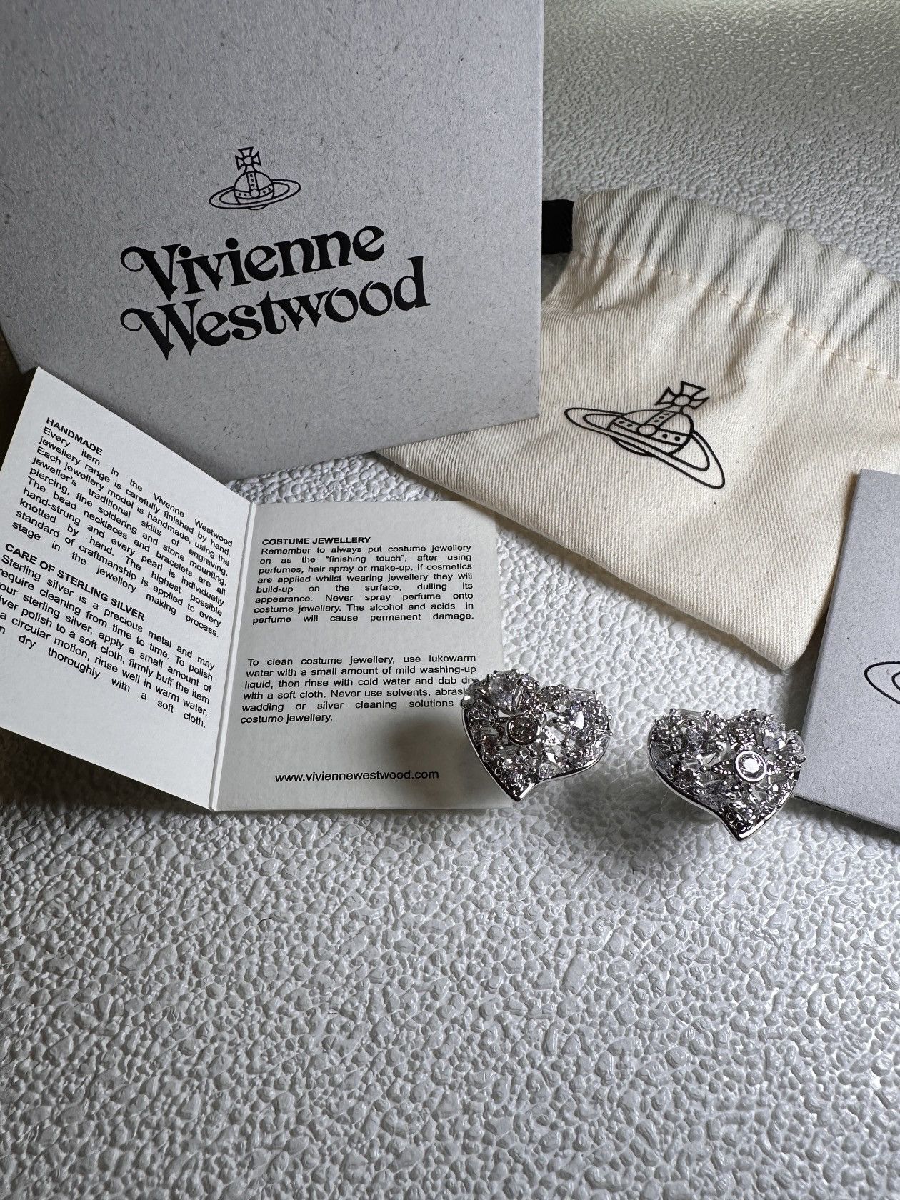 Vivienne Westwood Vivienne Westwood Hypolita Orb Hearts Crystals Earrings Size ONE SIZE - 7 Thumbnail