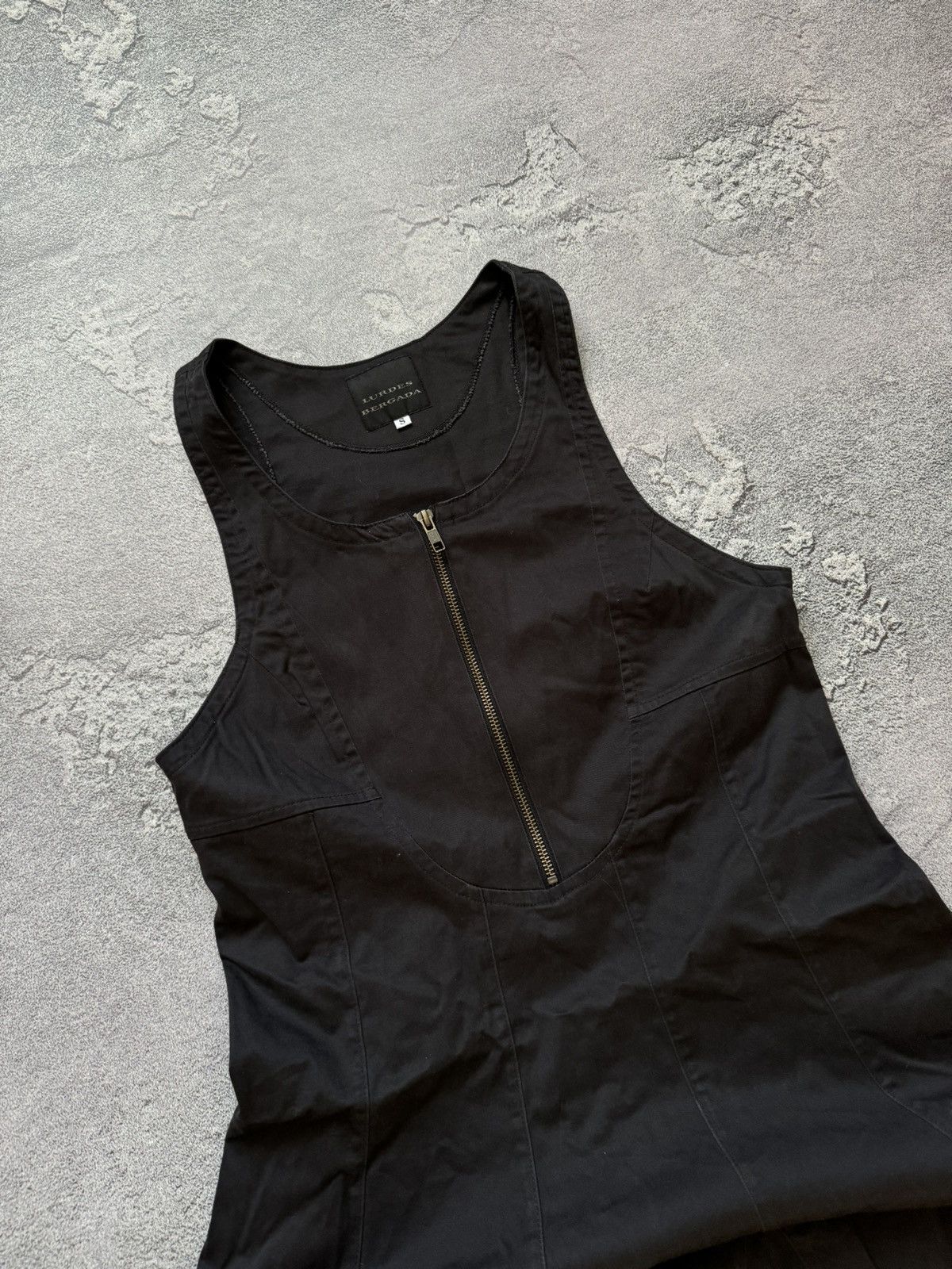 Vintage Lurdes bergada S Avantgarde dress sleeveless relaxed bondage Size S / US 4 / IT 40 - 4 Thumbnail