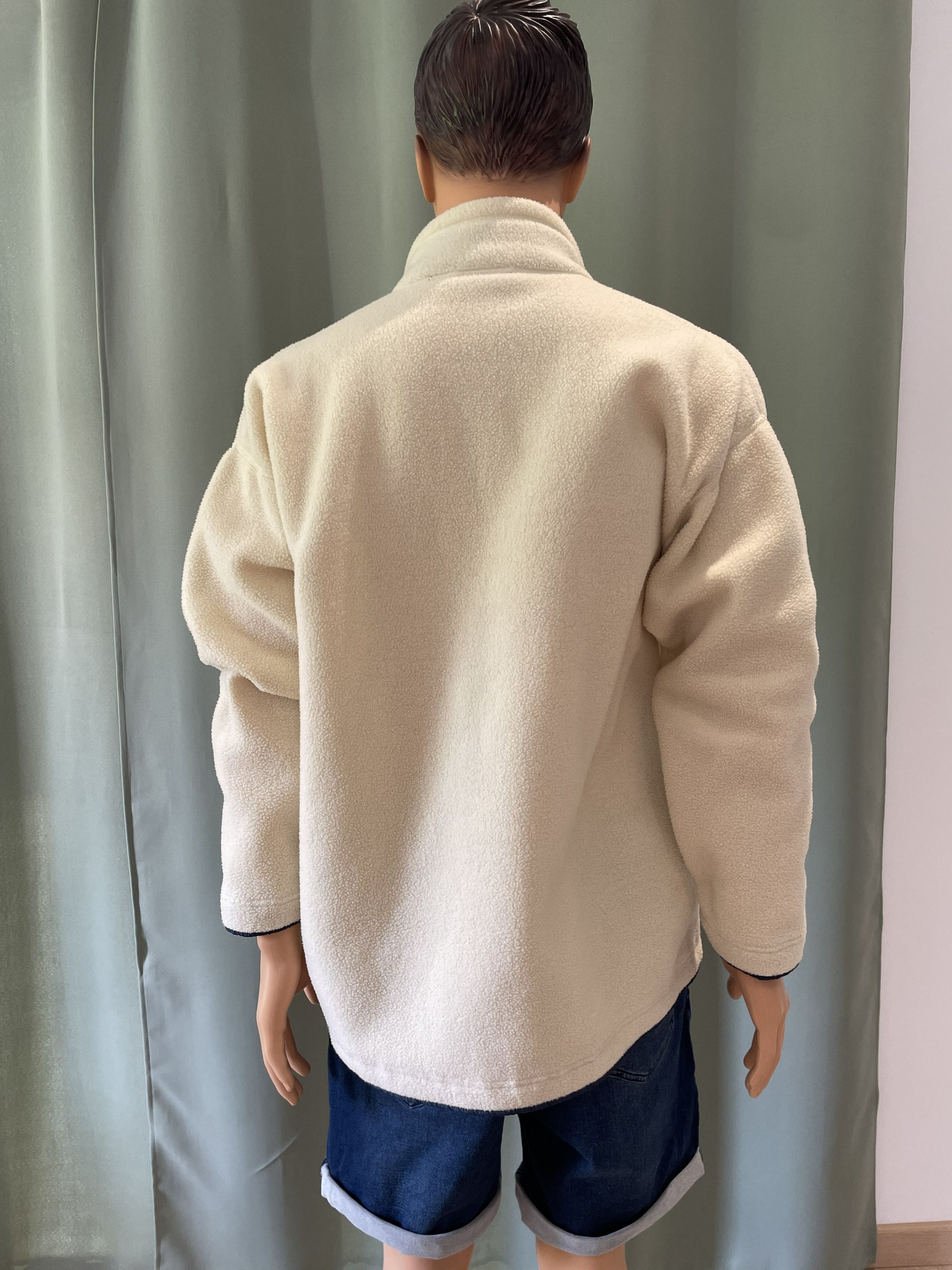 Patagonia 1995 Patagonia Synchilla Full-Zip Fleece - Cream/Navy - L Size US L / EU 52-54 / 3 - 4 Thumbnail