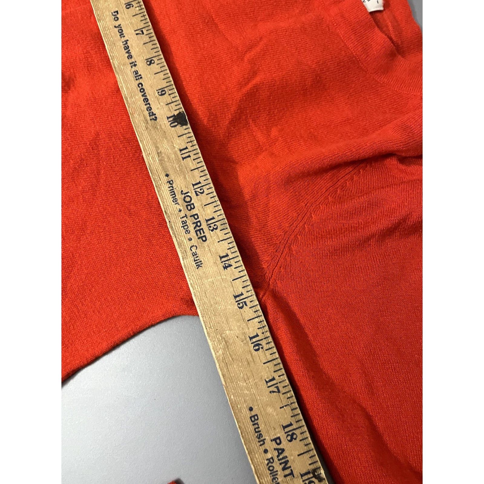 Vintage A New Day Women's Red Orange Crew-Neck Long-Sleeve Shirt Size S Blouse Basic Adult Womens Safety: Clean, Pre-owned, Regular Fit, Machine Washable Size S / US 4 / IT 40 - 5 Thumbnail