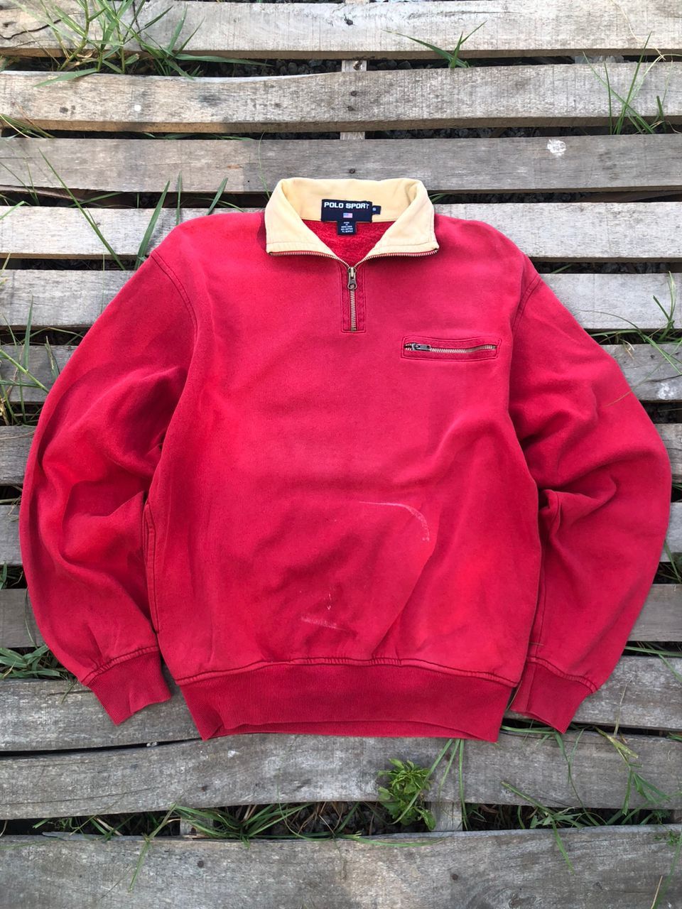 Vintage Polo Sportsman Half Zip Sweatshirt