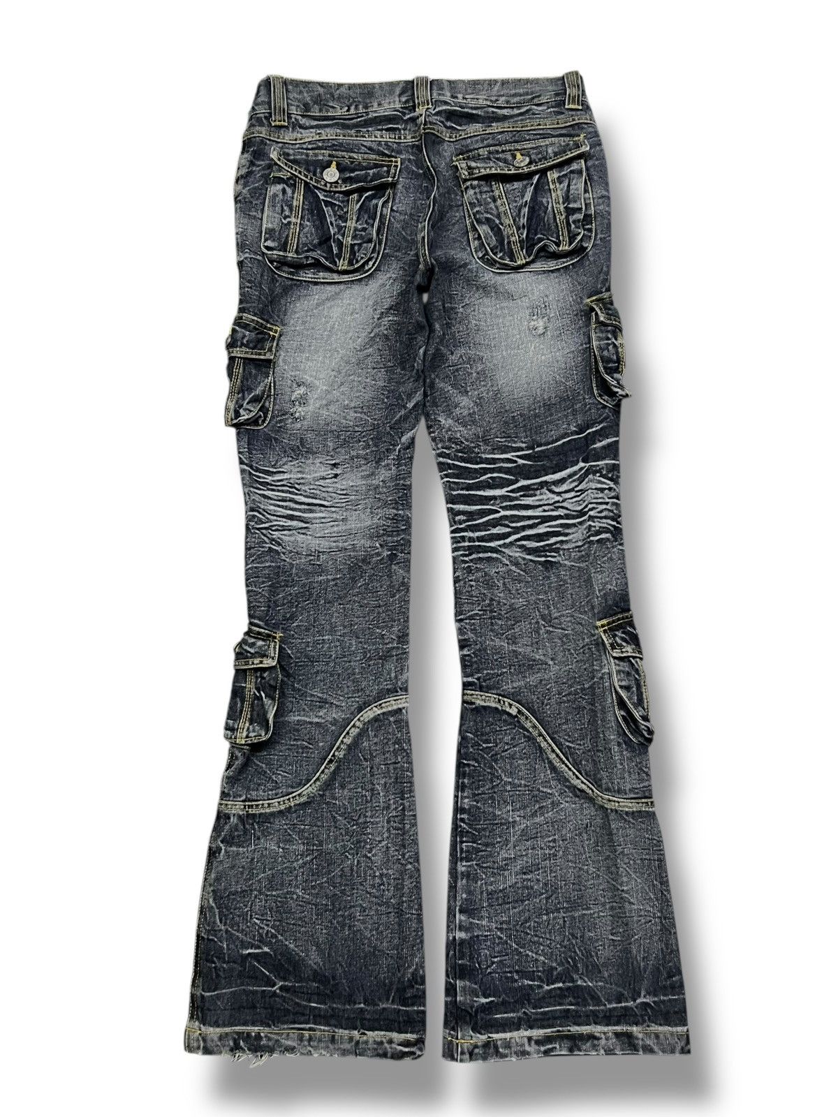 If Six Was Nine Flared Vintage Japanese Denim Zerosail Multi cargo pockets Size US 32 / EU 48 - 3 Thumbnail