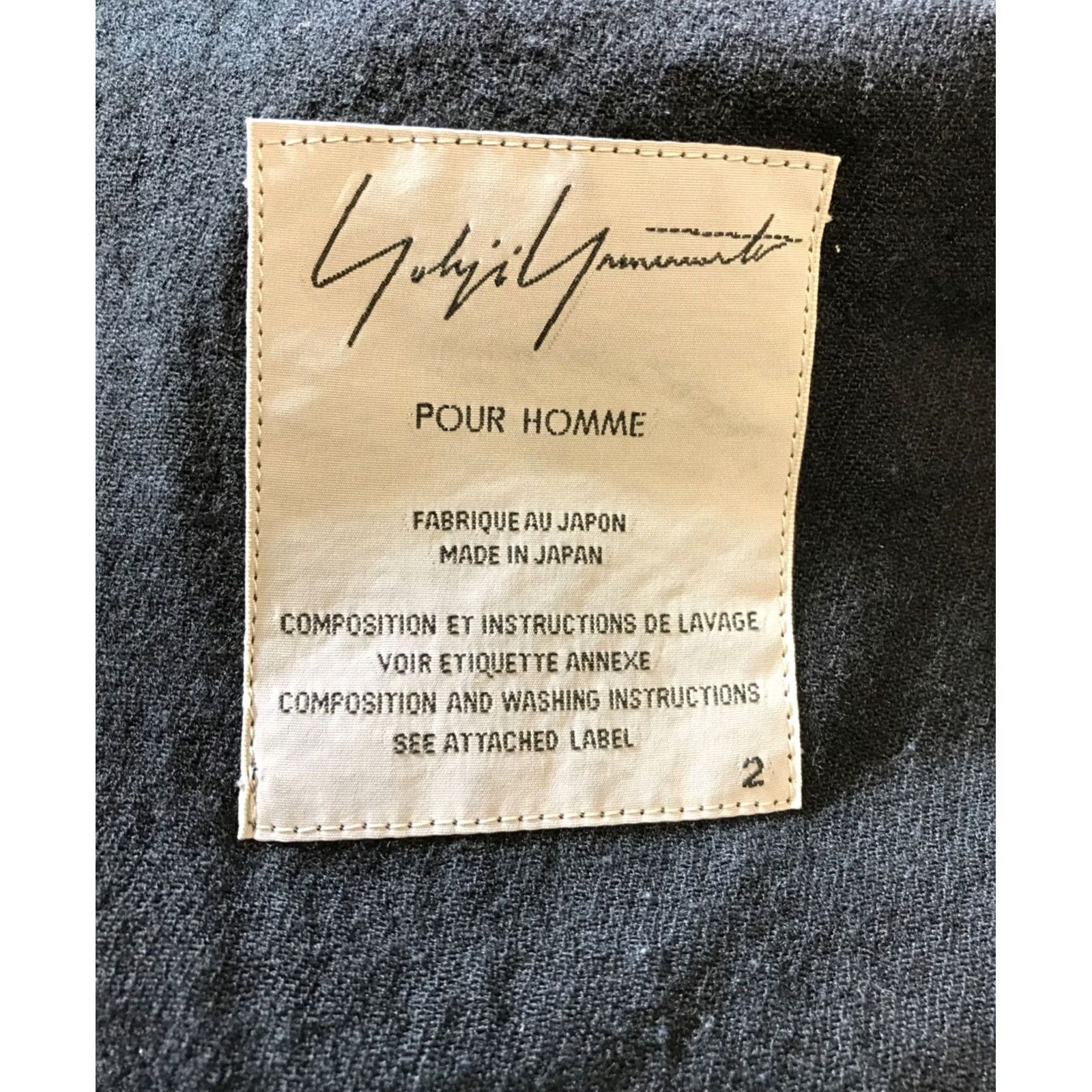 Yohji Yamamoto Yohji Yamamoto Coat Mens M Black pour homme men Wool Rayon Chester Size USED Size US M / EU 48-50 / 2 - 6 Thumbnail