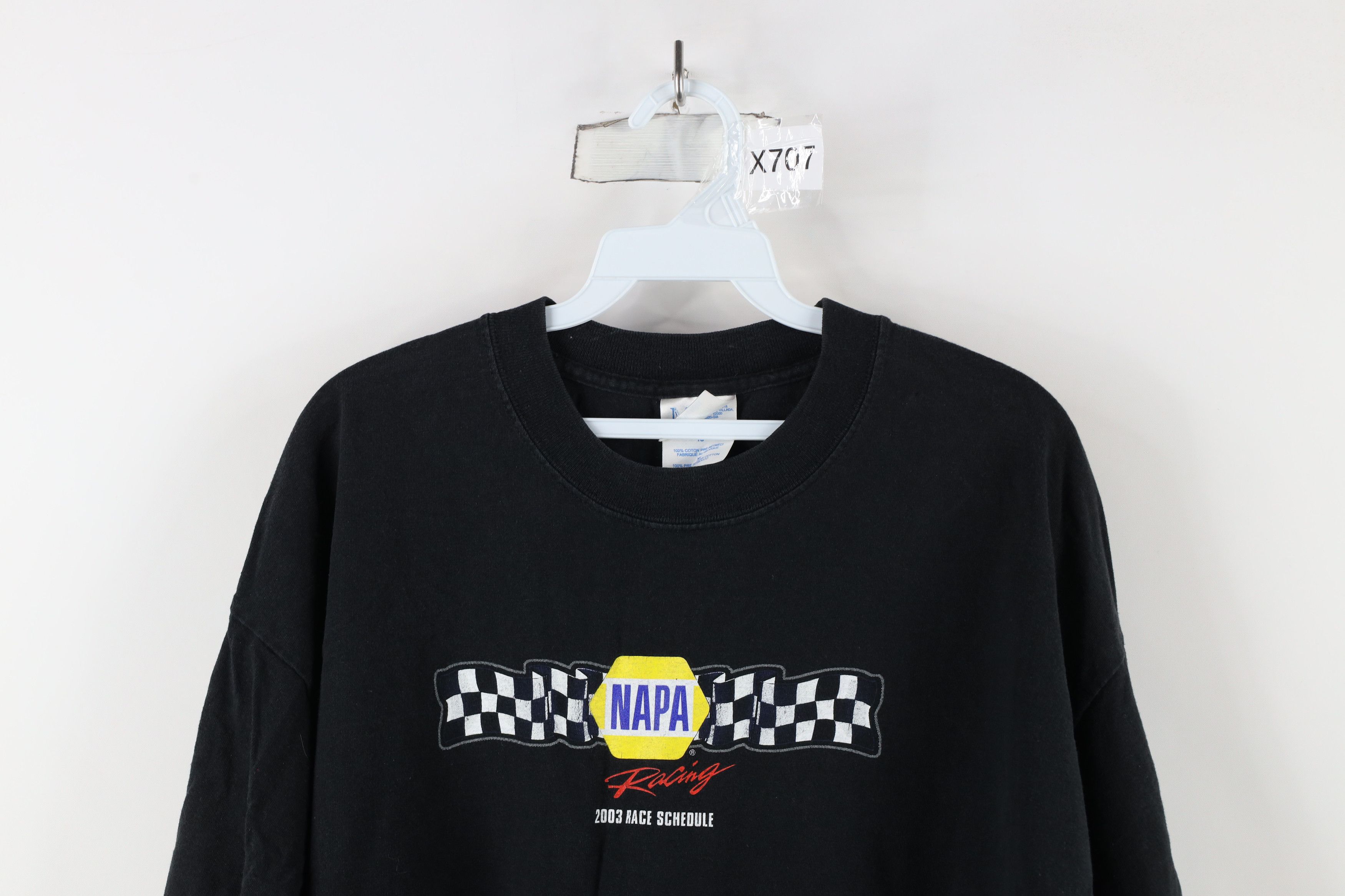 Vintage Vintage Y2K 2003 NASCAR Out NAPA Racing Tour T-Shirt Black Size US XL / EU 56 / 4 - 2 Thumbnail