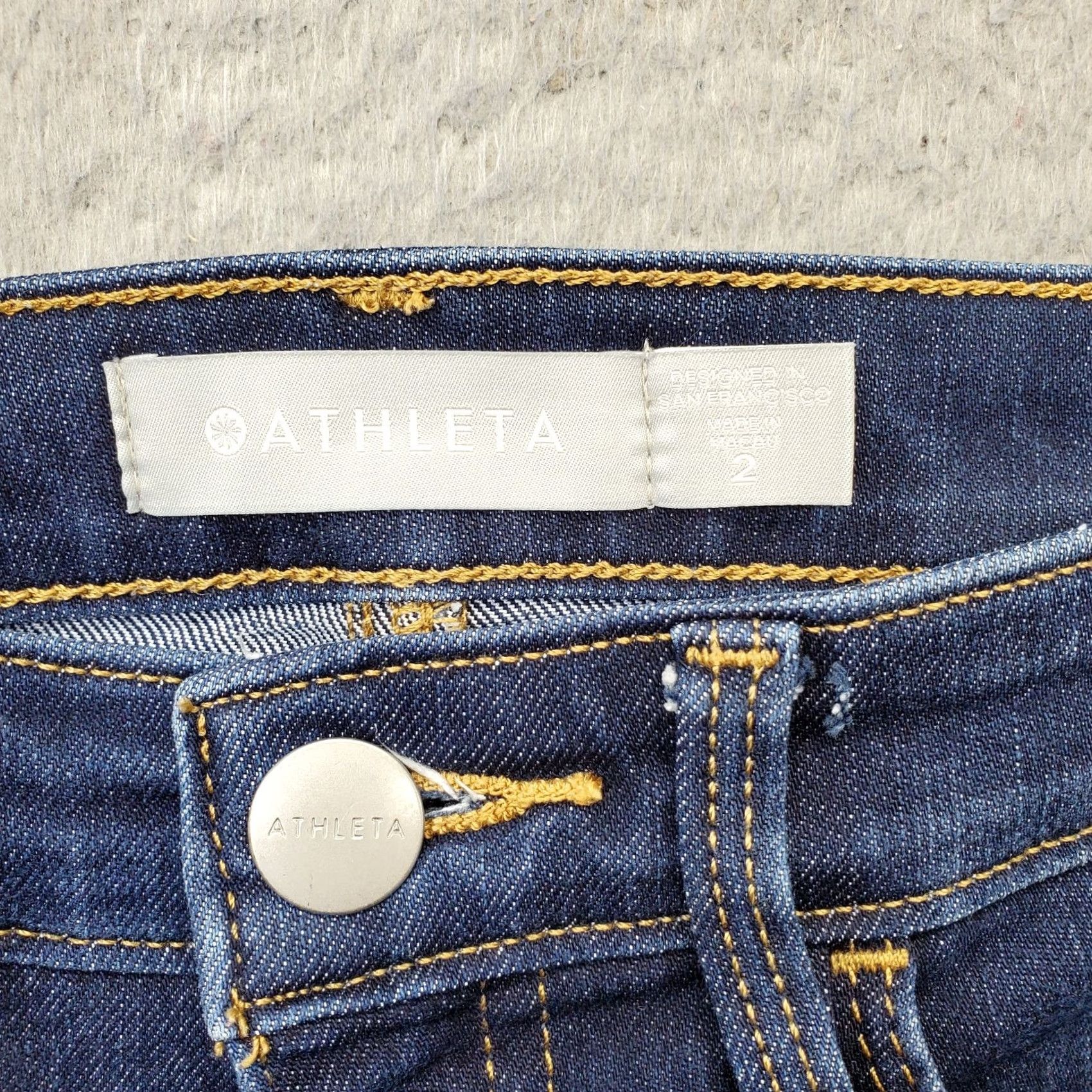 Athleta Athleta Jeans Womens Size 2 Blue Denim Medium Wash 5-Pocket Design Skinny Leg Size 26" / US 2 / IT 38 - 7 Thumbnail