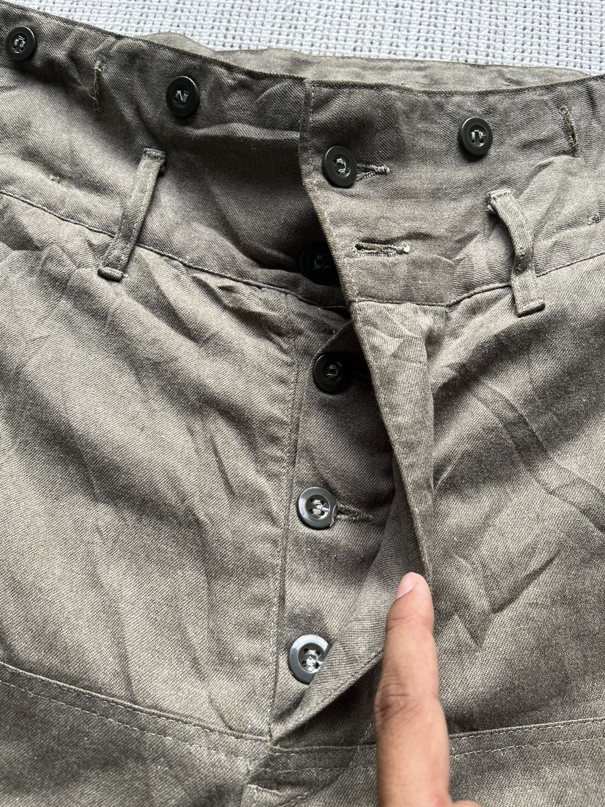 Vintage RARE 🔥 vintage Army pants double knee Czech military Size US 34 / EU 50 - 4 Thumbnail