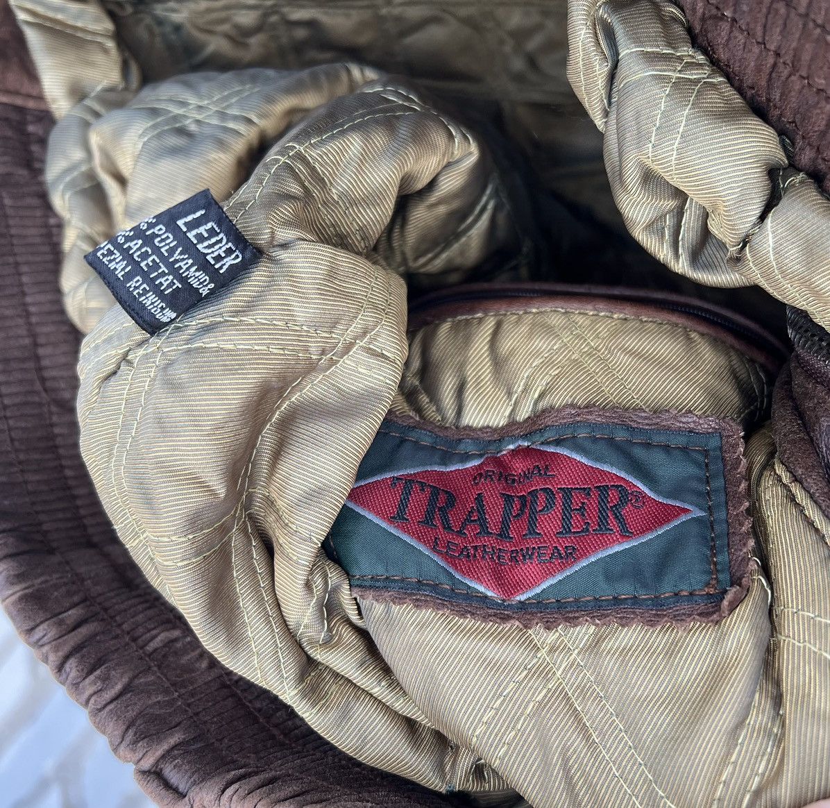 Other The Genuine Leather Trapper Jacket Heavy Vintage 90's Brown Size US XL / EU 56 / 4 - 6 Thumbnail