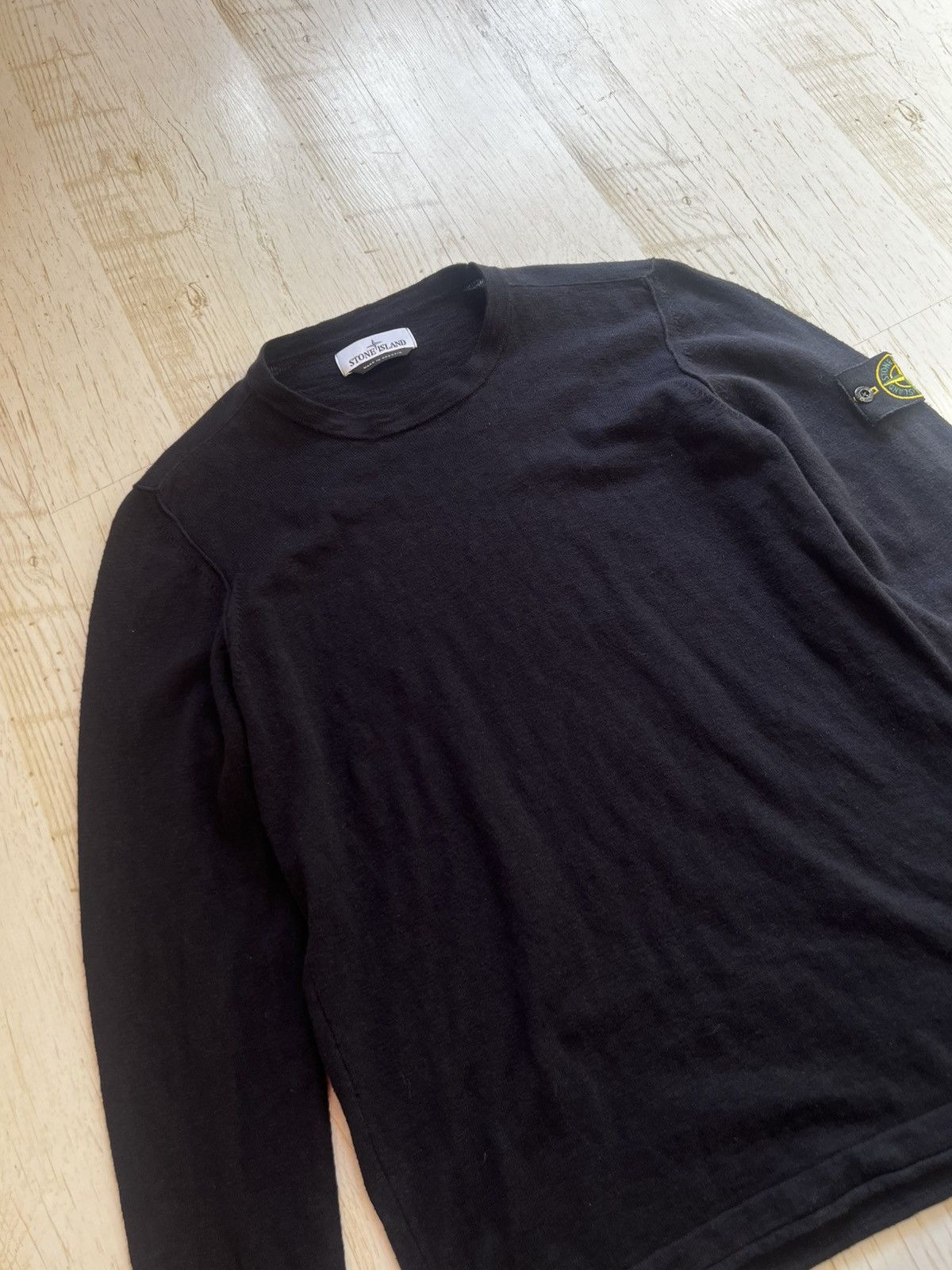 Stone Island Stone Island Black Knit Pullover Sweater Size S Size US S / EU 44-46 / 1 - 7 Thumbnail