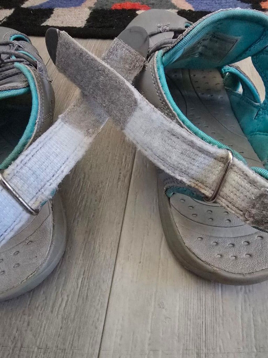 Eddie Bauer Women's Eddie Bauer Mary Fisherman Gray Turquoise Sandals 9 Size US 9 / IT 39 - 6 Thumbnail