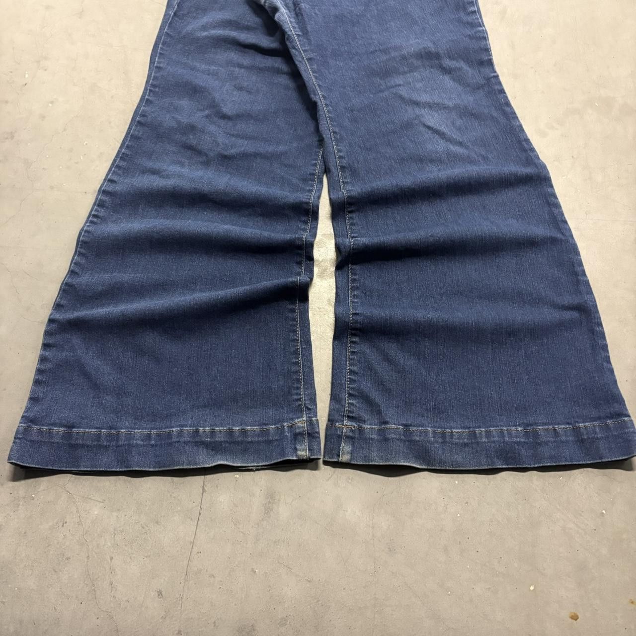 Vintage Crazy Vintage Y2K/2000s Baggy Flared Wideleg Sofia Vergara Dark Wash Denim Jeans! Size US 38 / EU 54 - 3 Thumbnail