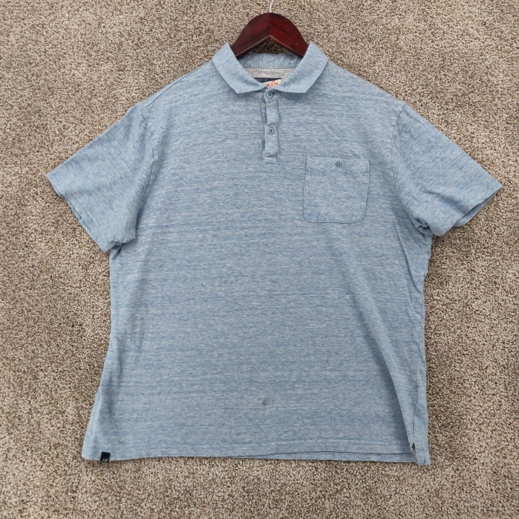 johnnie-O johnnie-O Hangin Out Polo Shirt Mens L Blue Short Sleeve Logo Golf Shirt Size US L / EU 52-54 / 3 - 2 Thumbnail