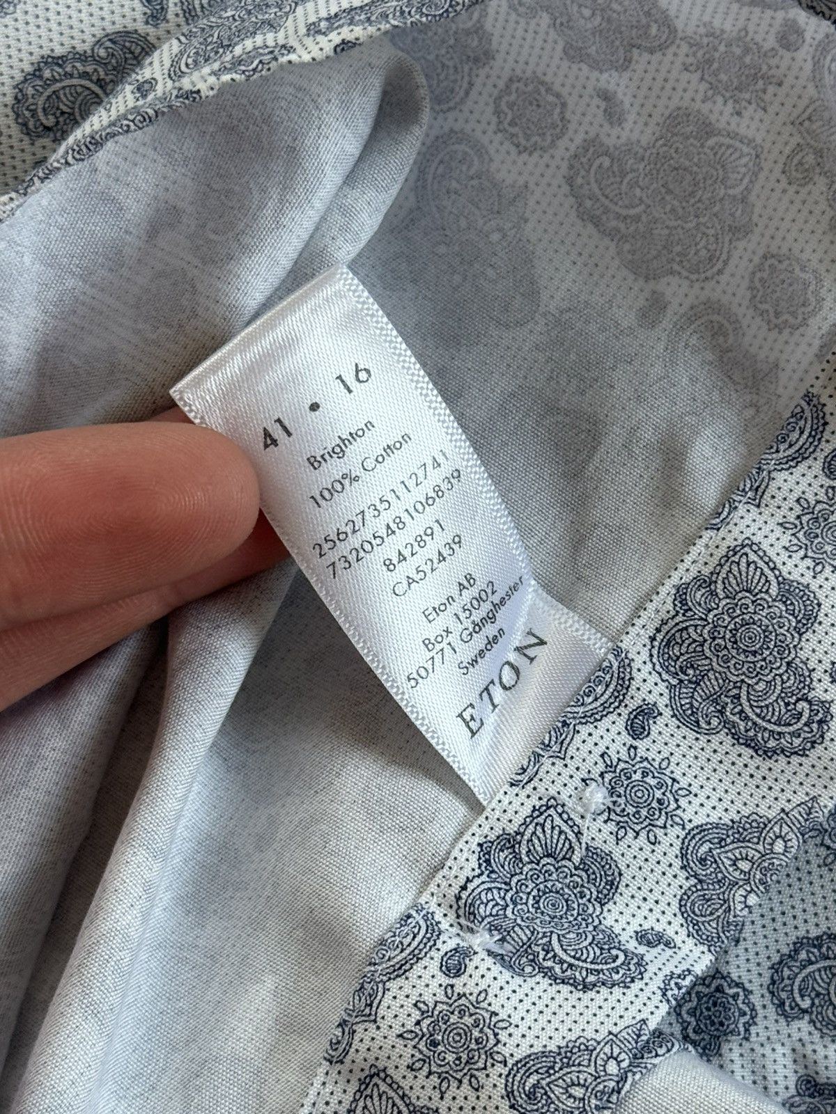 Eton Eton 41/16 size all printed flowers shirt button up long Size US L / EU 52-54 / 3 - 4 Thumbnail