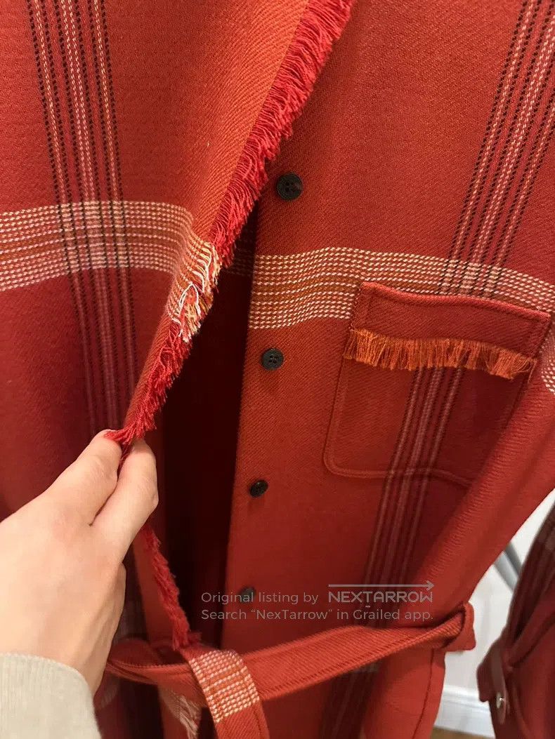 Hermes Hermes Long Wool Overcoat with Classic Plaid and Patchwork Size XS / US 0-2 / IT 36-38 - 3 Thumbnail