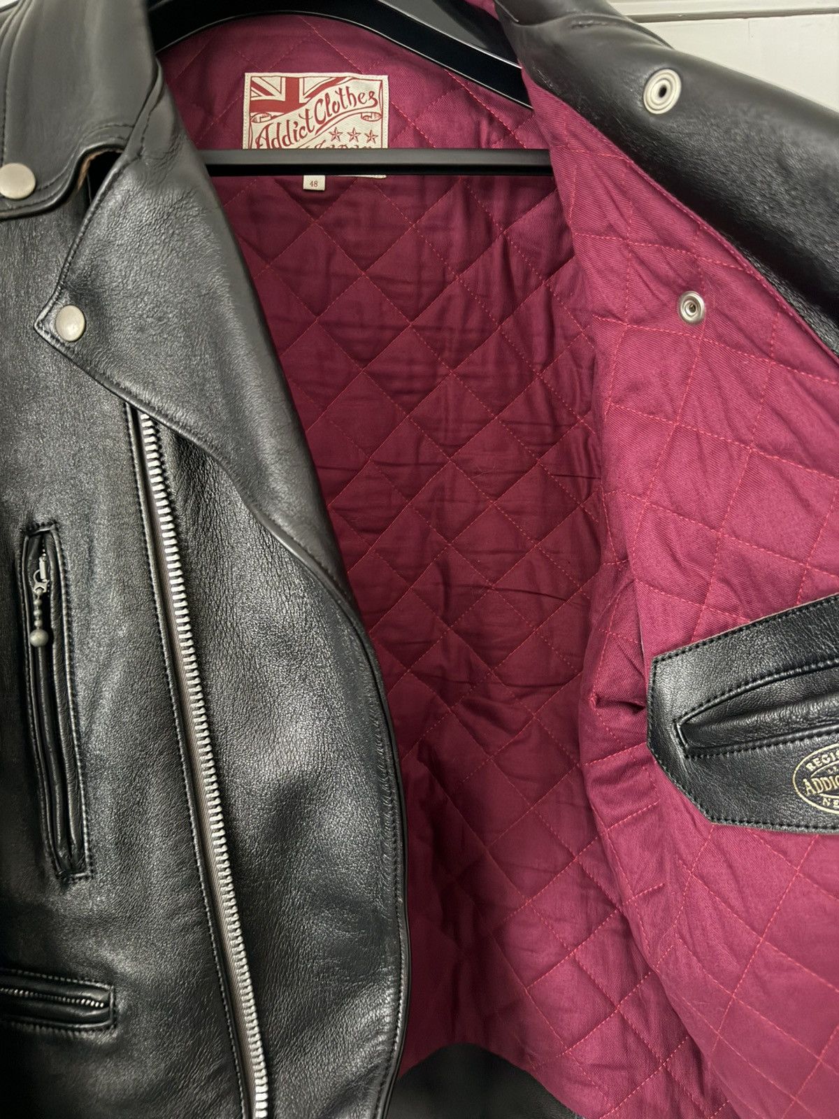 ADDICT ADDICT Leather AD-02 Jacket Size 48 / XL Sheep Biker Size US XL / EU 56 / 4 - 6 Thumbnail