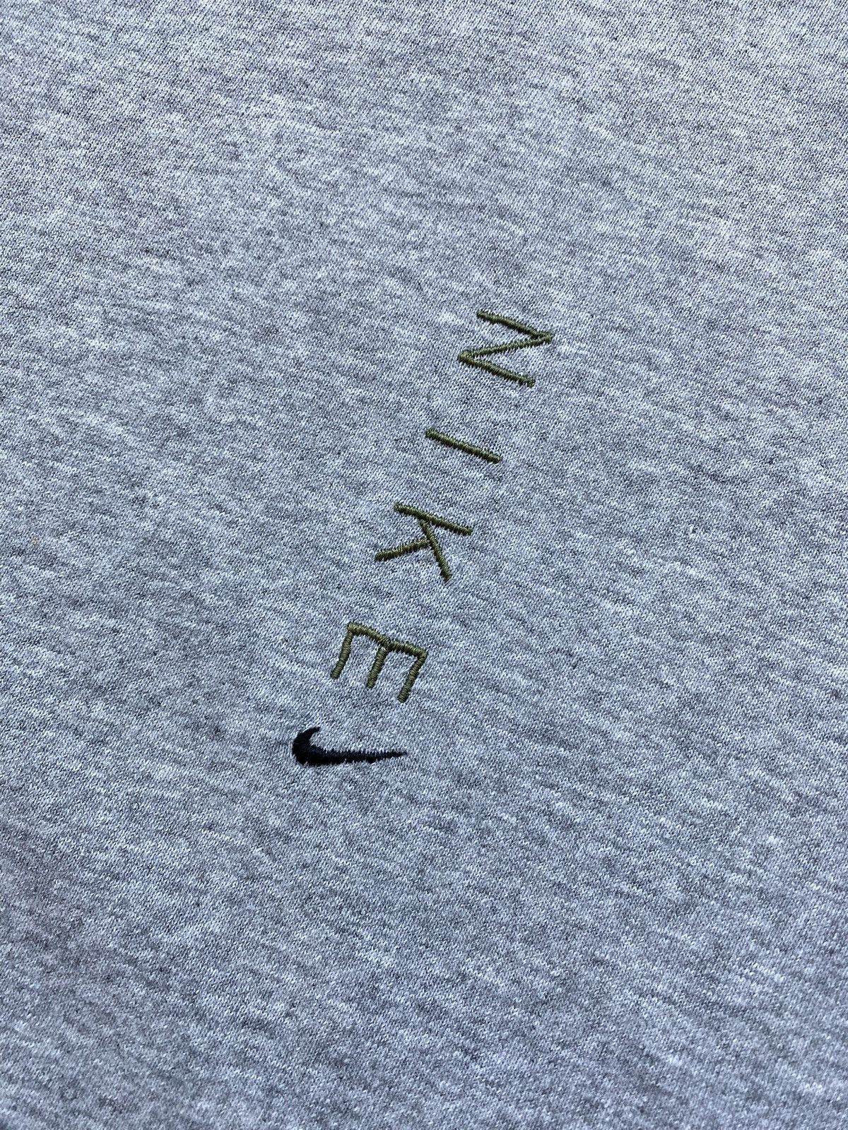 Nike Vintage 90’s Grey/Green Nike Embroidery Logo Ringer Tee✨ Size US XL / EU 56 / 4 - 5 Thumbnail