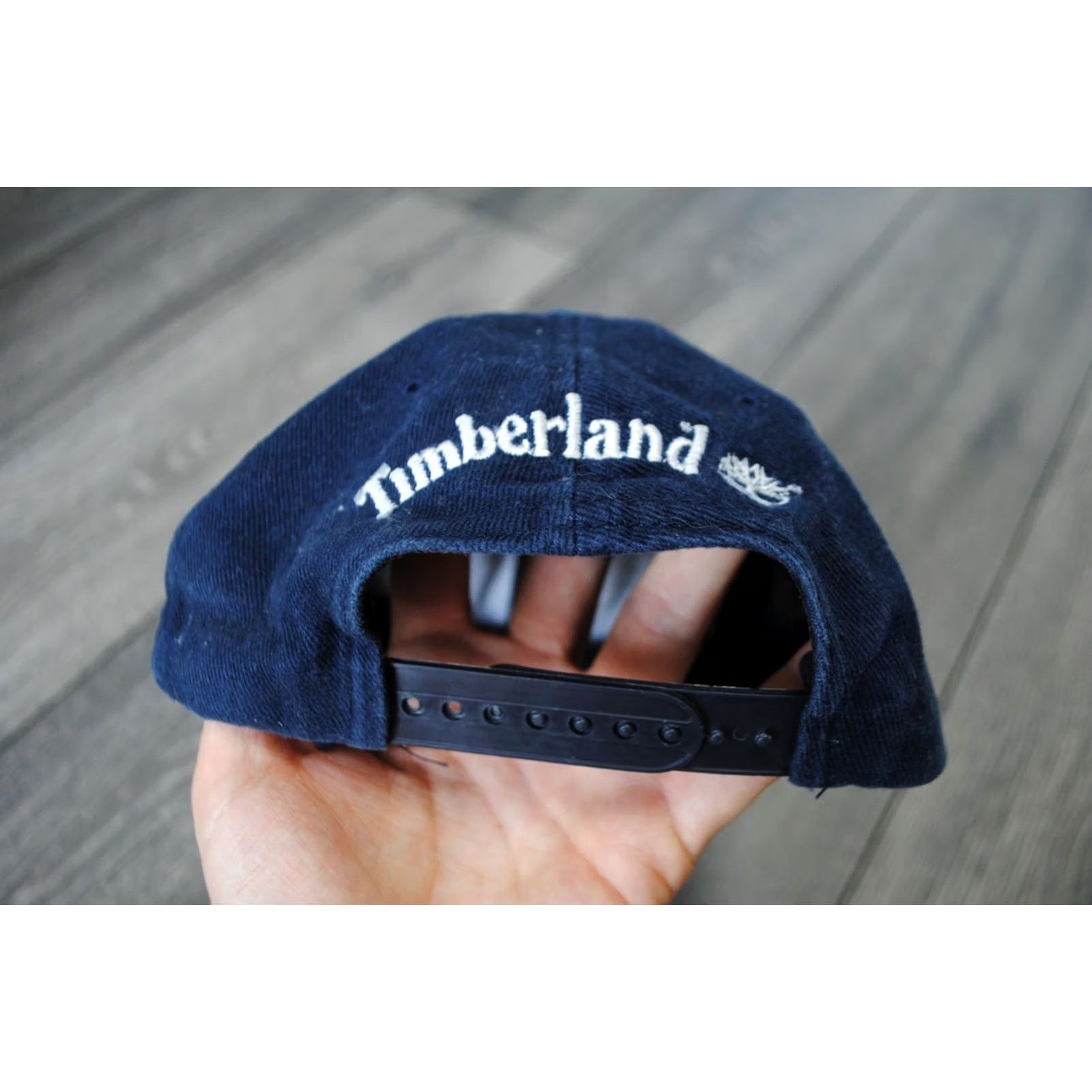 Timberland VINTAGE Timberland Hat Cap Strapback Blue Adjustable Adult Mens Cotton 90s USA Size ONE SIZE - 4 Thumbnail