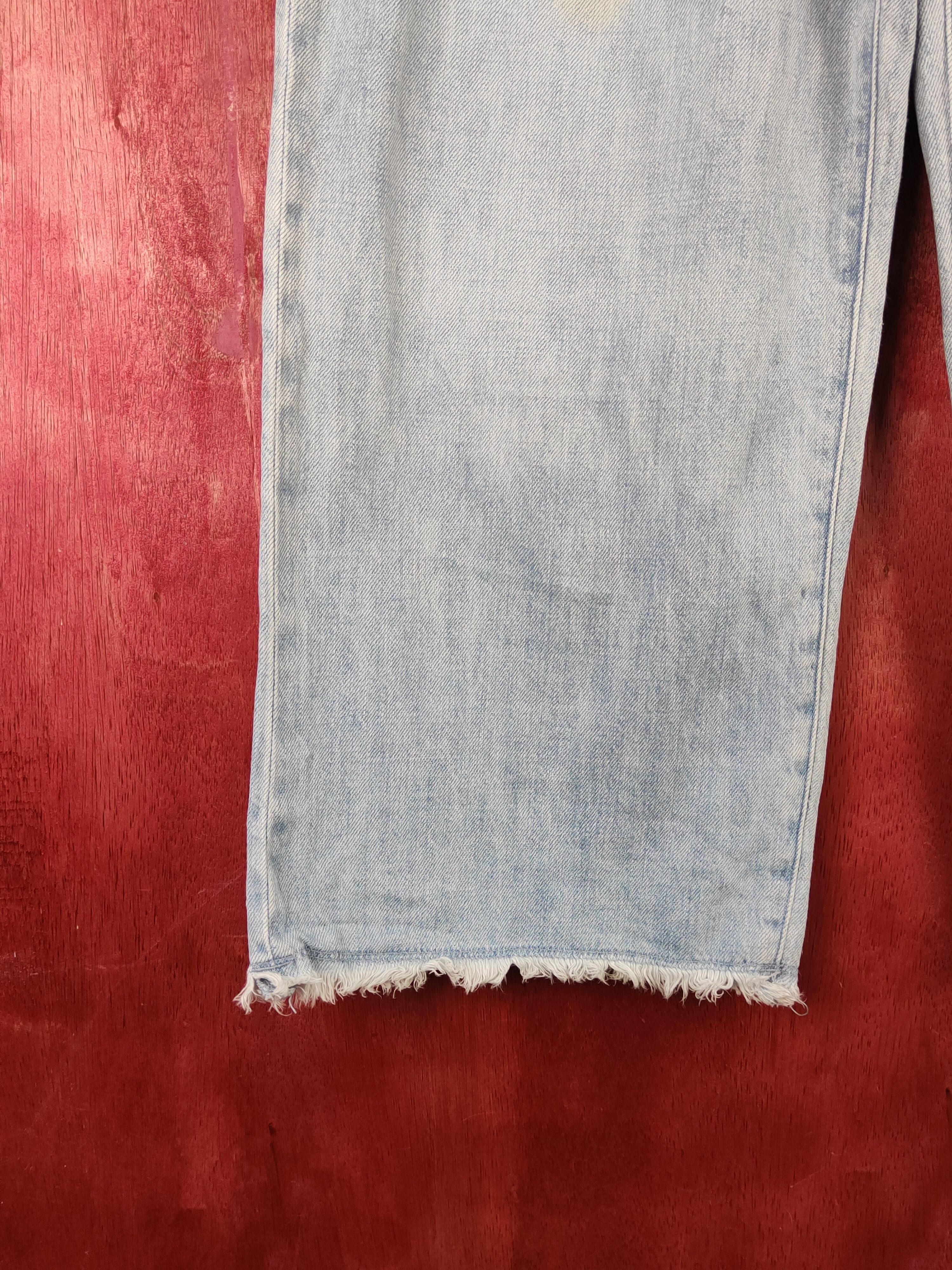 Japanese Brand Earth Music&Ecology Blue Distressed Ripped Jeans#S2146 Size 26" / US 2 / IT 38 - 4 Thumbnail