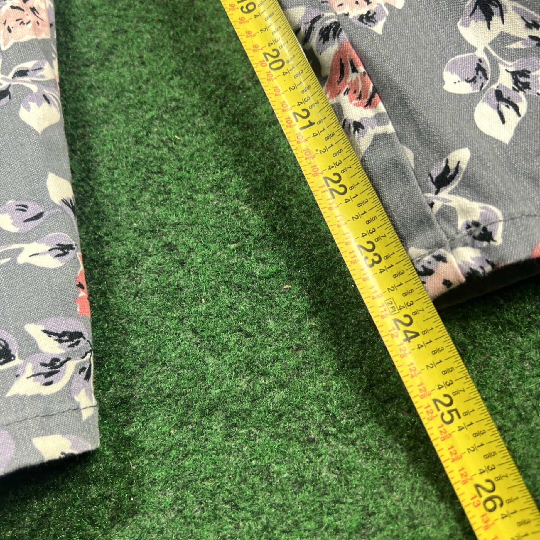 Lee Lee Natural Fit Cropped Capri Pants Women Sz 14 Medium Flowers Straight Leg Size 36" / US 14 / IT 50 - 2 Thumbnail