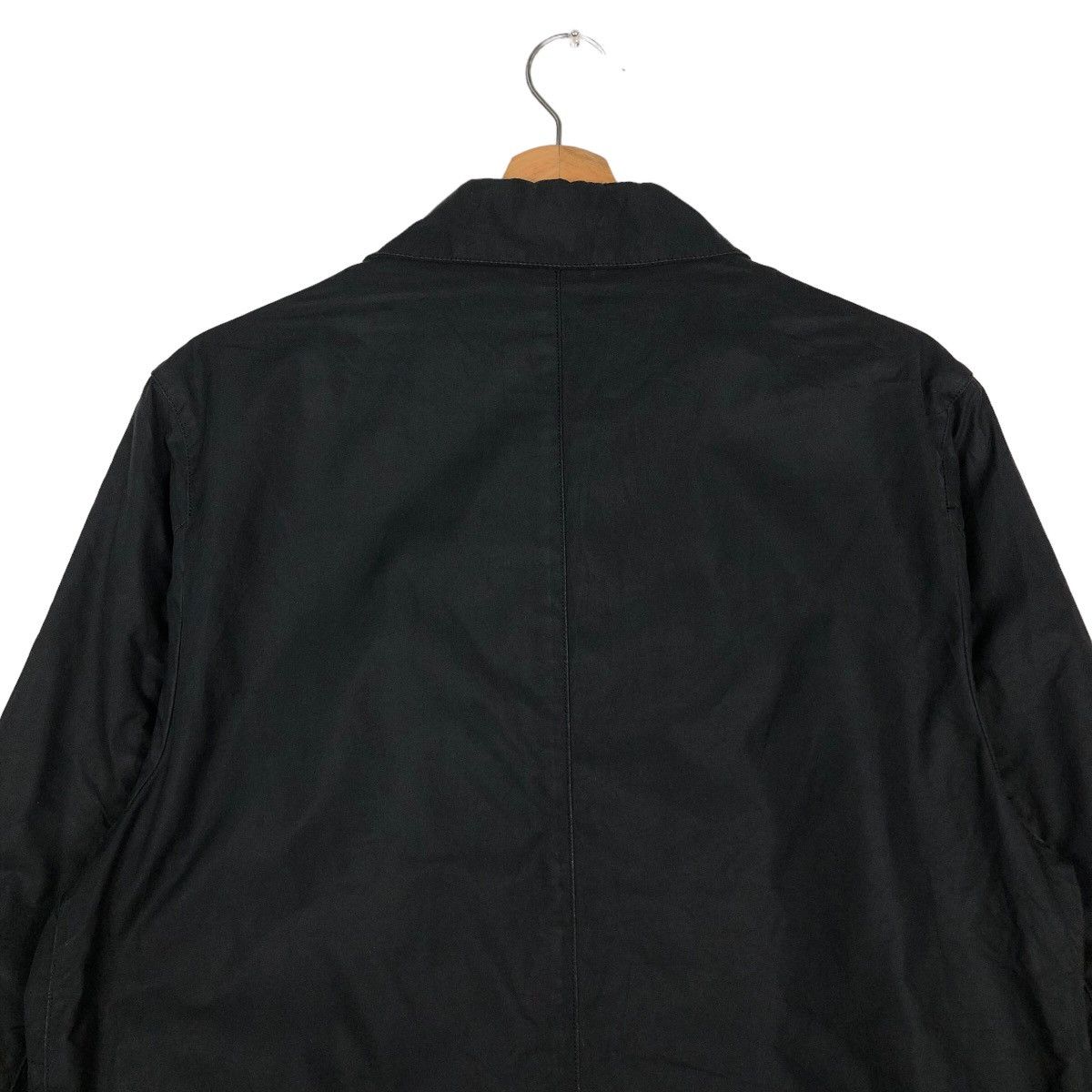 Burberry 🔥Rich Black Vintage Burberry Black Label Long Jacket Size US L / EU 52-54 / 3 - 10 Thumbnail