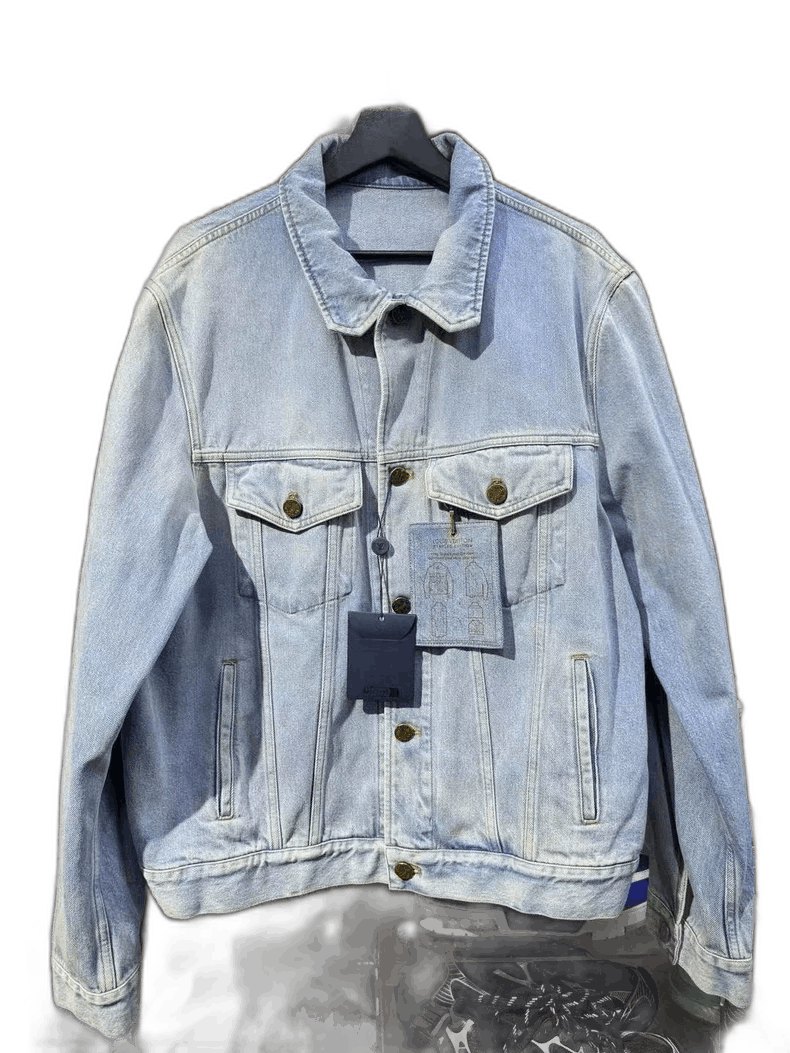Louis Vuitton Louis Vuitton Men's Blue Denim Jacket-2508 Size US XL / EU 56 / 4 - 1 Thumbnail