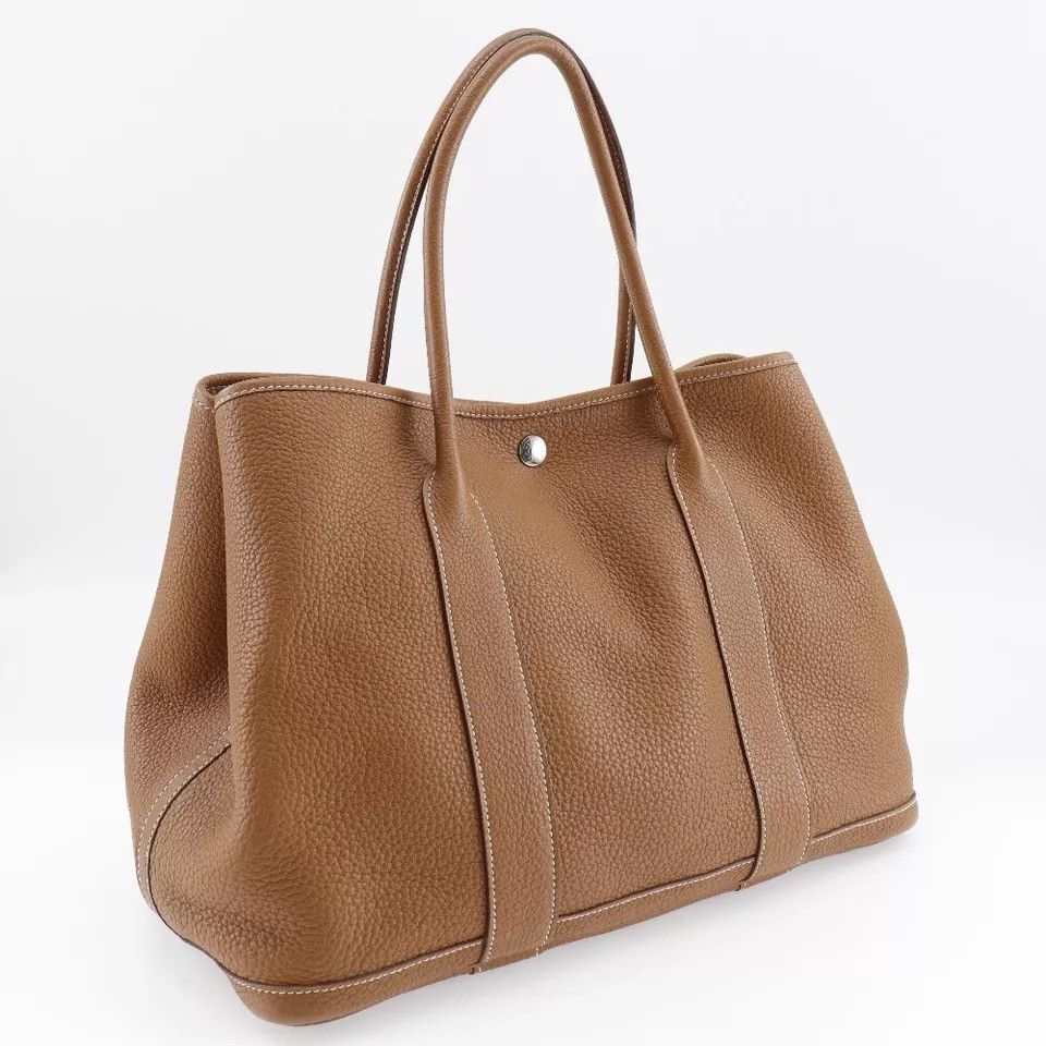 Hermes HERMES Garden party 36 PM Tote Bag Brown Negonda Women Size ONE SIZE - 5 Thumbnail
