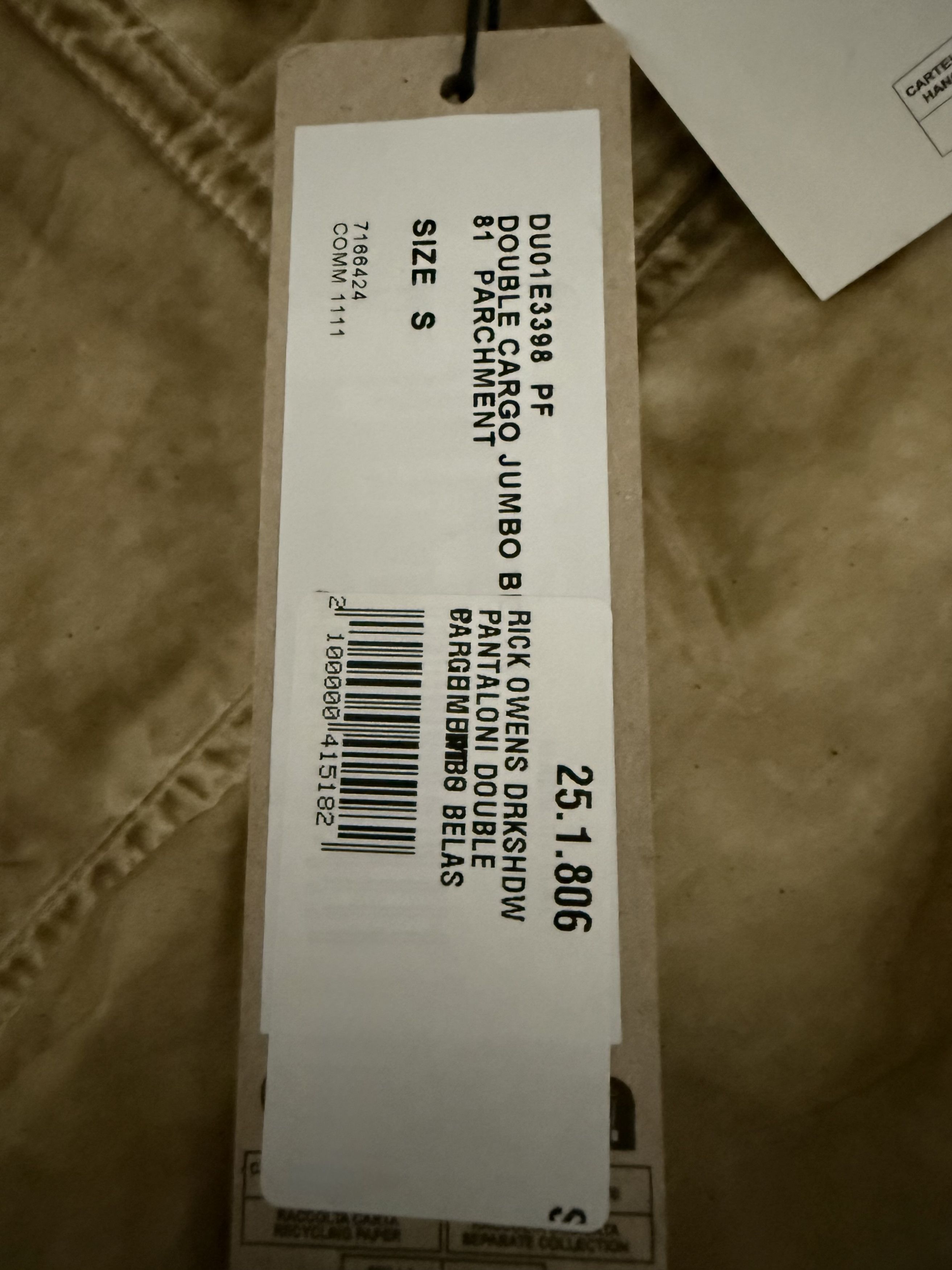Rick Owens Drkshdw Jumbo Belas cargo pants Size US 30 / EU 46 - 18 Thumbnail