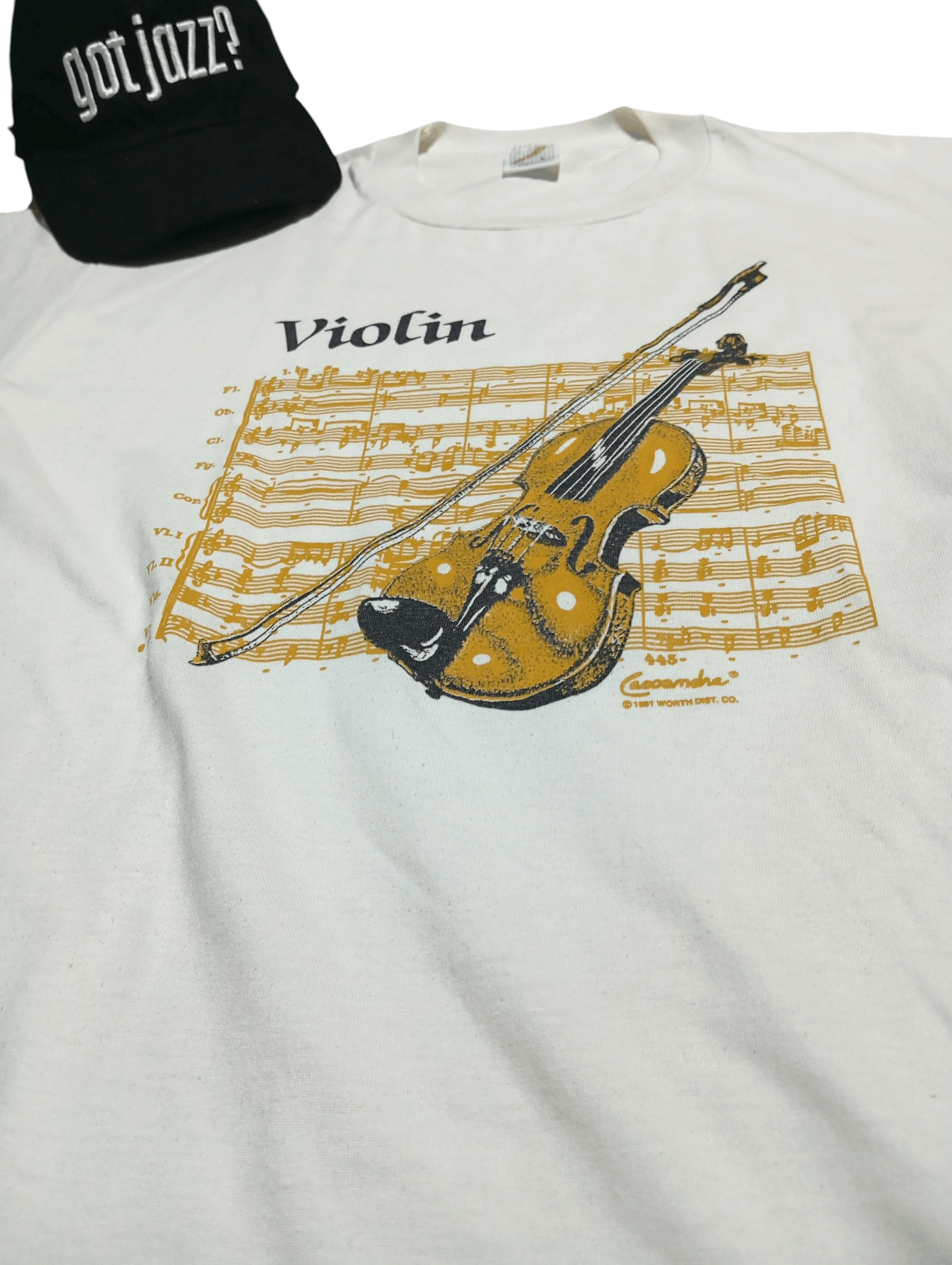 Other Vintage Violin Jerzees Shirt Size US L / EU 52-54 / 3 - 2 Thumbnail