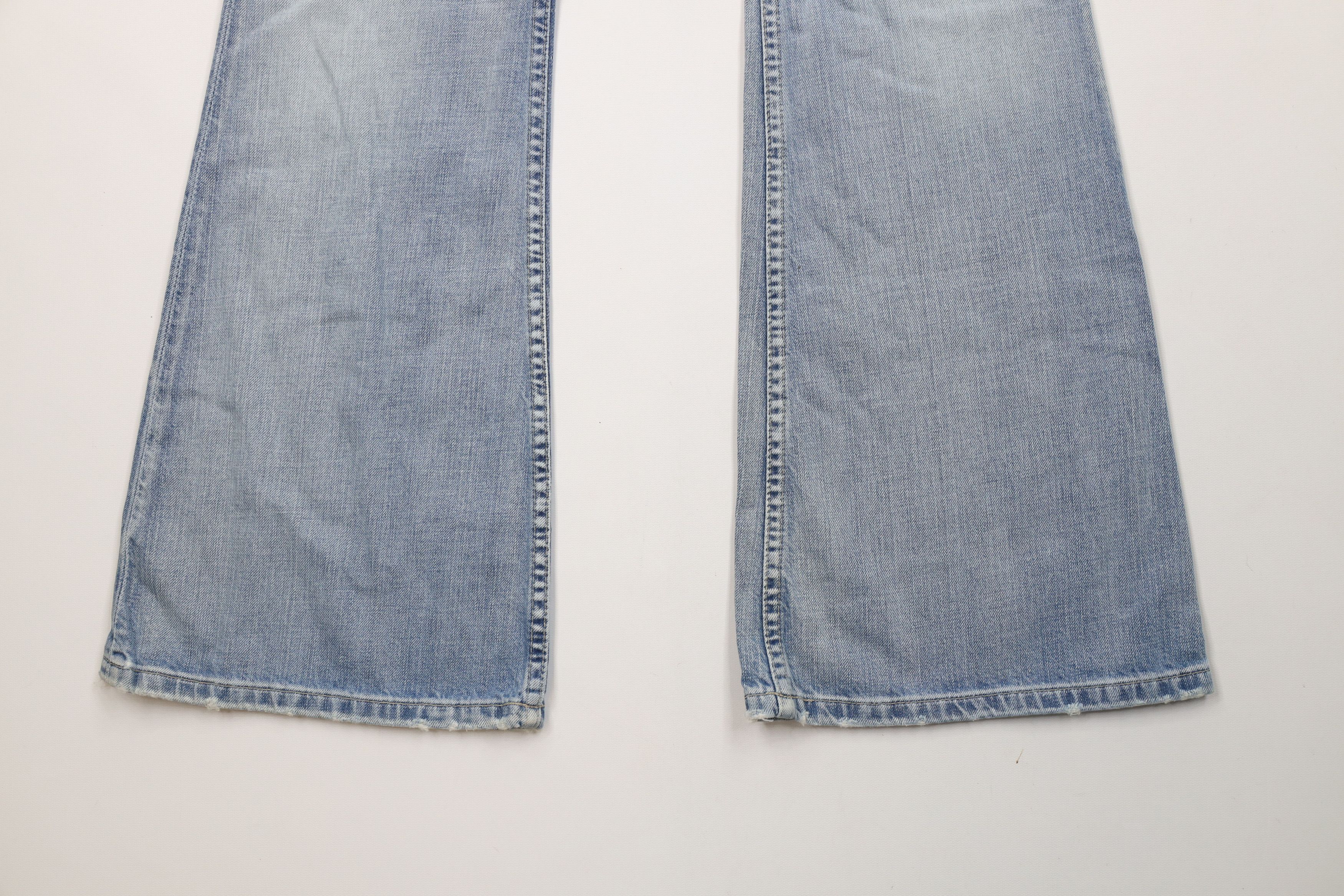 Vintage New Buckle BKE Star Thick Stitch Flared Bell Bottoms Jeans Size 29" - 4 Thumbnail